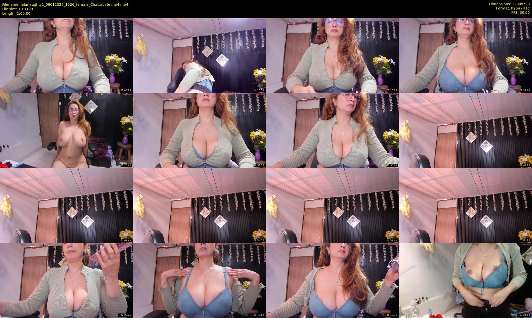 lalanaughty1 — 120 minute Chaturbate female cam show recording, 720p, Jan 6, 2026