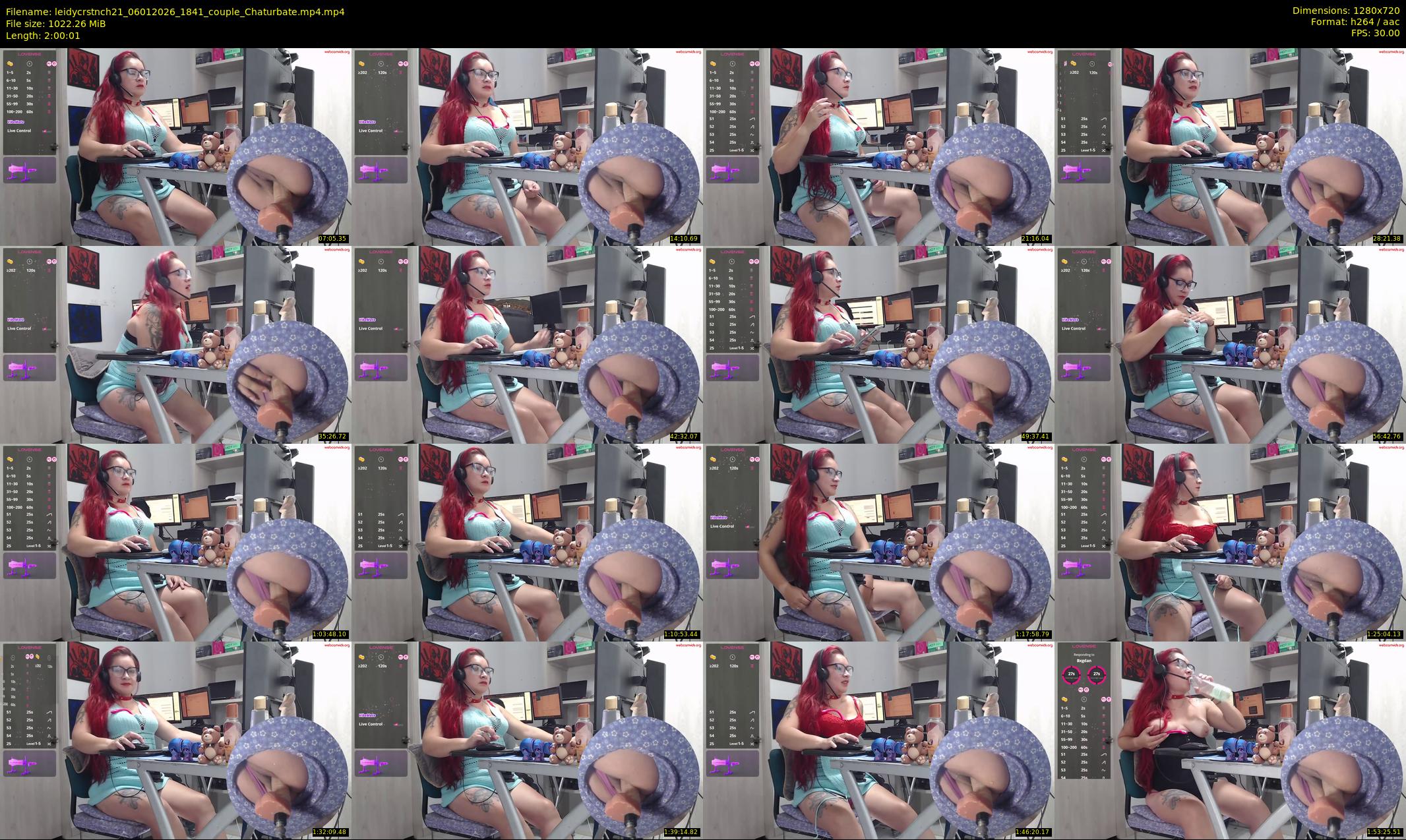 leidycrstnch21 — 121 minute Chaturbate female cam show recording, 720p, Jan 6, 2026