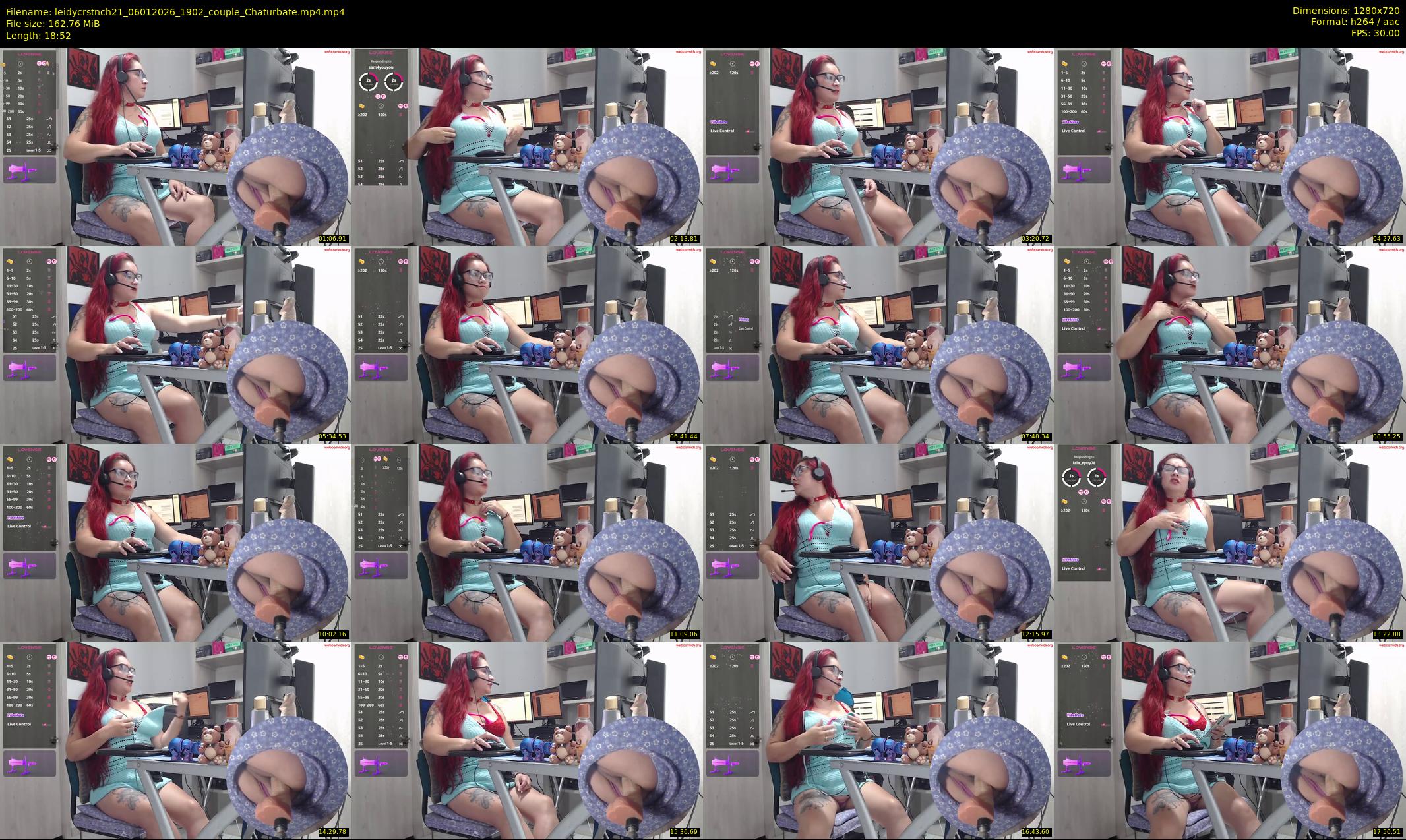 leidycrstnch21 — 19 minute Chaturbate female cam show recording, 720p, Jan 6, 2026