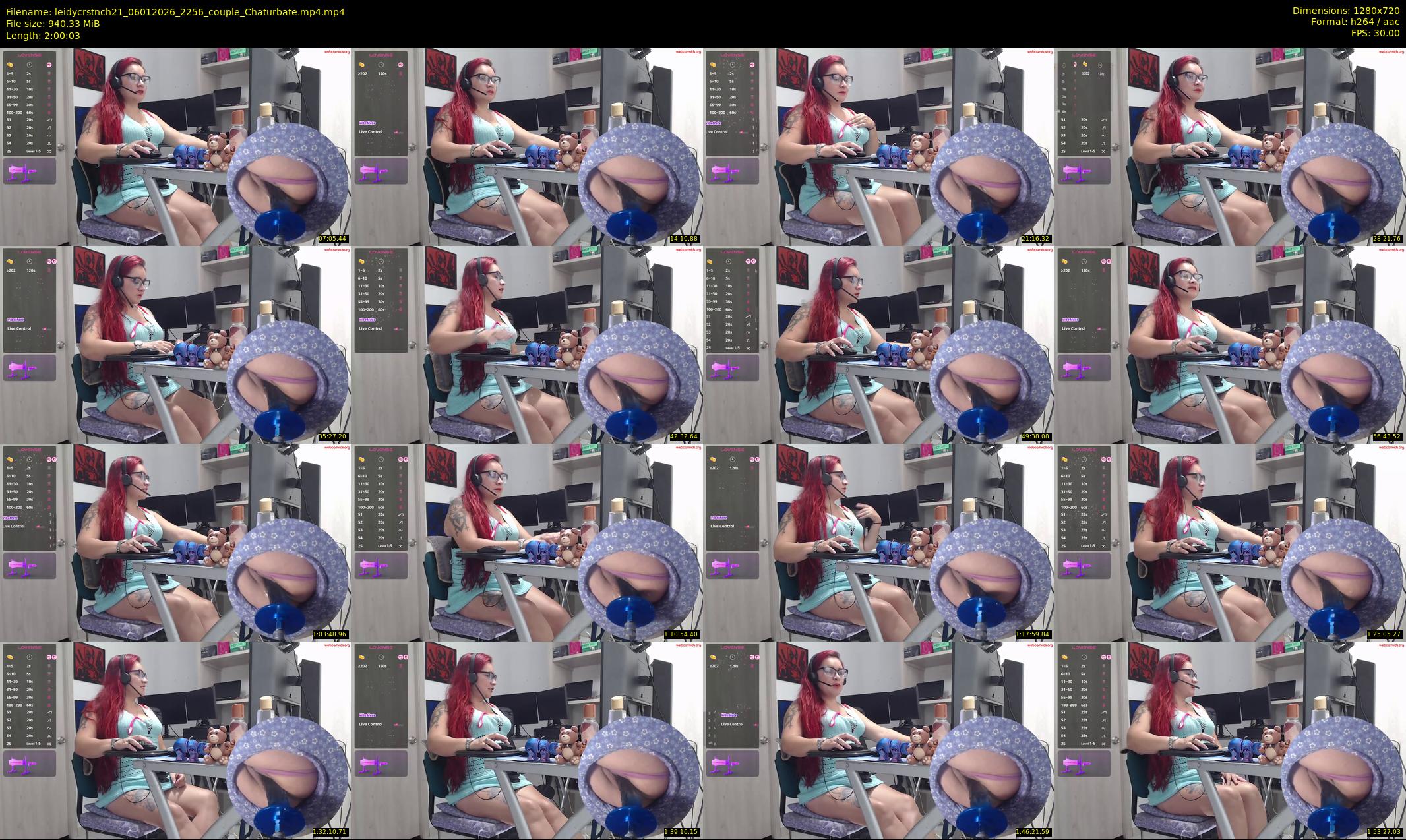 leidycrstnch21 — 121 minute Chaturbate female cam show recording, 720p, Jan 6, 2026