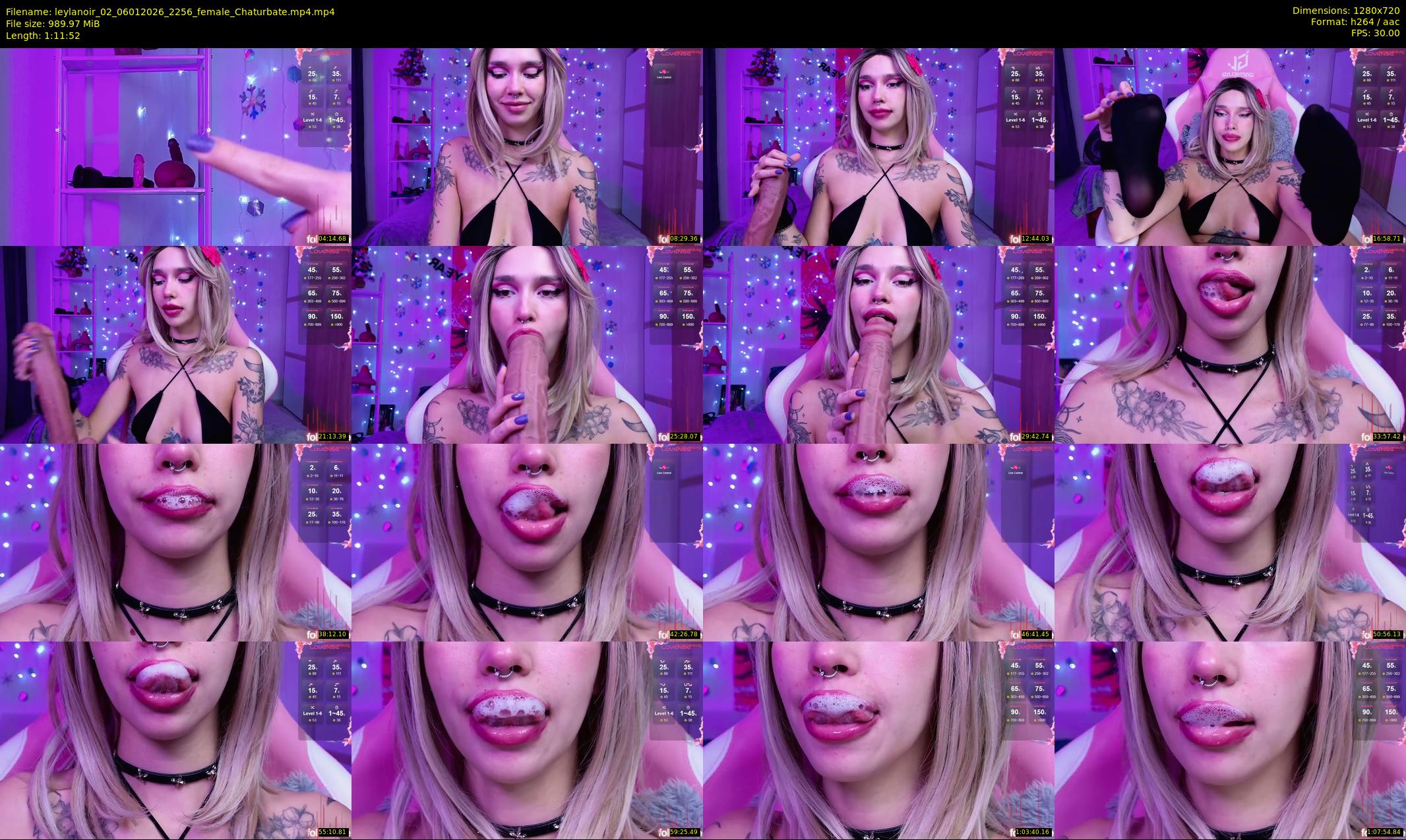 leylanoir_02 — 72 minute Chaturbate female cam show recording, 720p, Jan 6, 2026