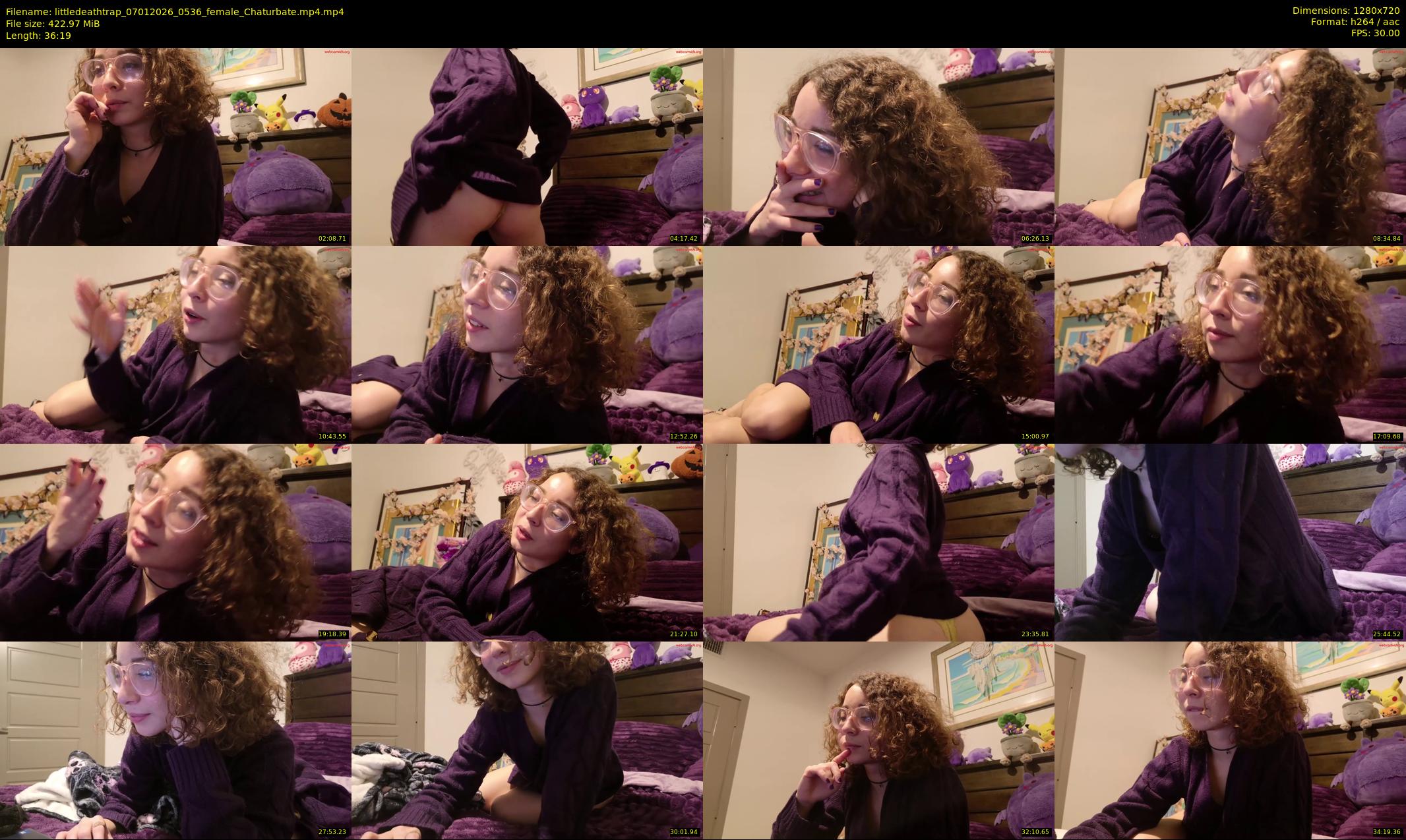 littledeathtrap — 37 minute Chaturbate female cam show recording, 720p, Jan 7, 2026