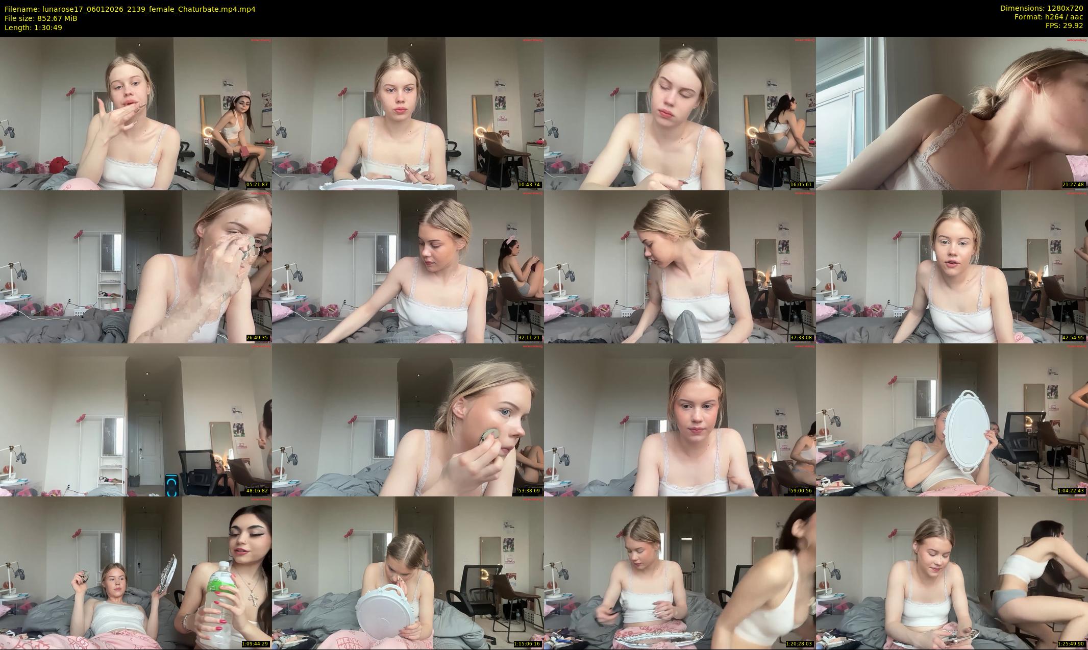 lunarose17 — 91 minute Chaturbate female cam show recording, 720p, Jan 6, 2026