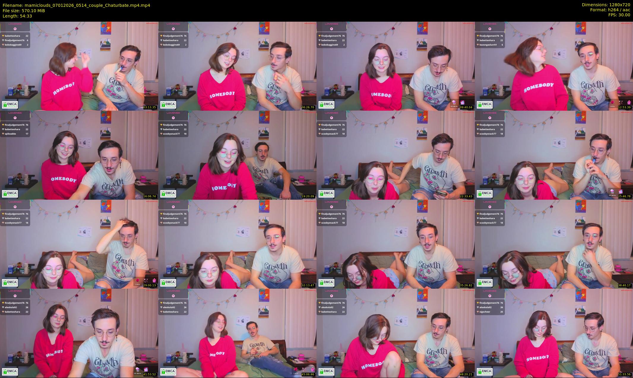 mamiclouds — 55 minute Chaturbate female cam show recording, 720p, Jan 7, 2026