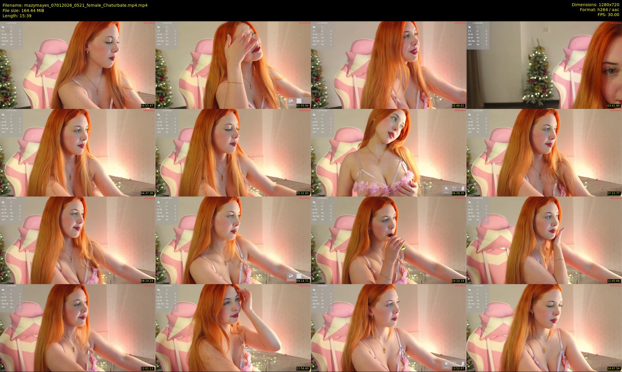 mazymayes — 16 minute Chaturbate female cam show recording, 720p, Jan 7, 2026