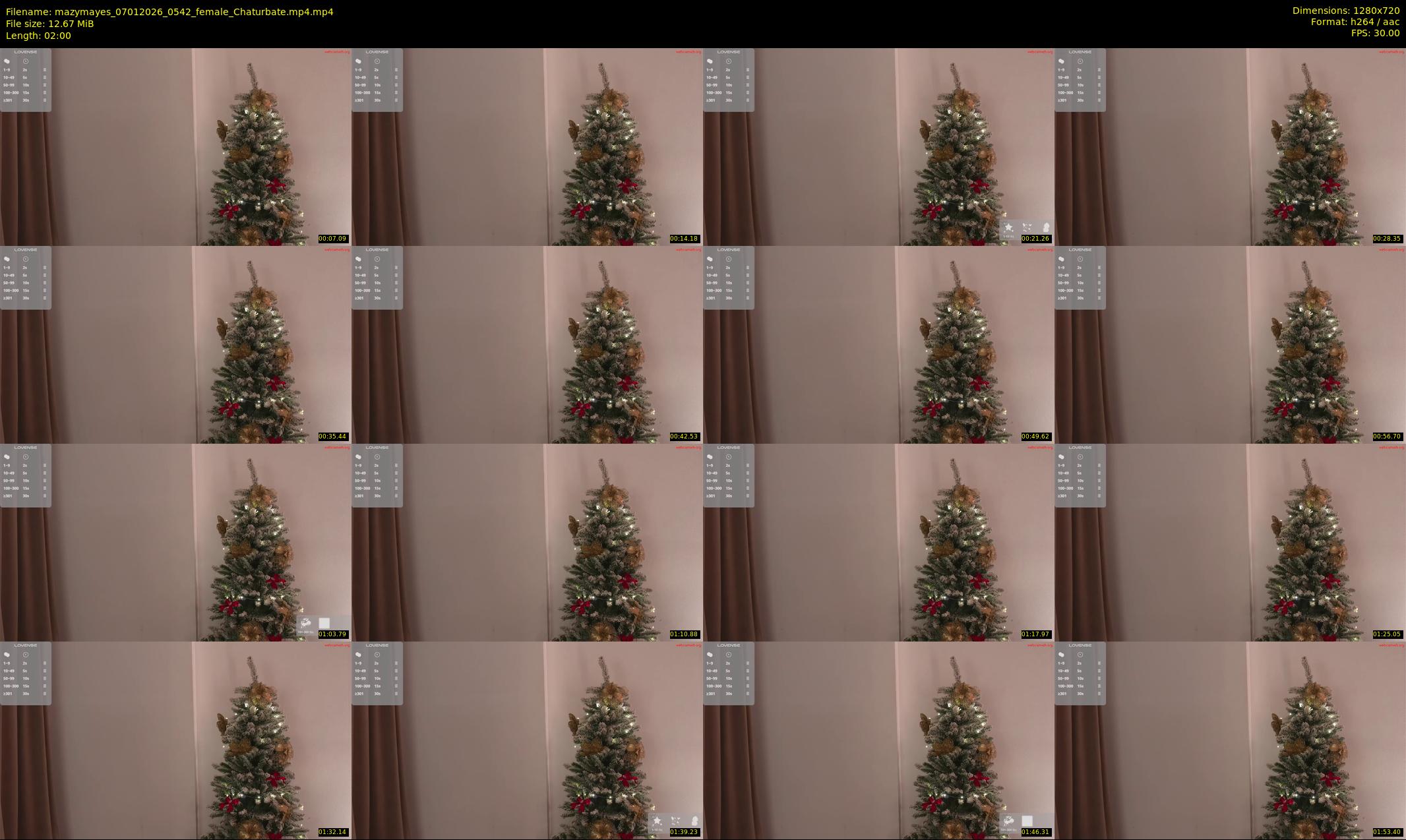 mazymayes — 2 minute Chaturbate female cam show recording, 720p, Jan 7, 2026