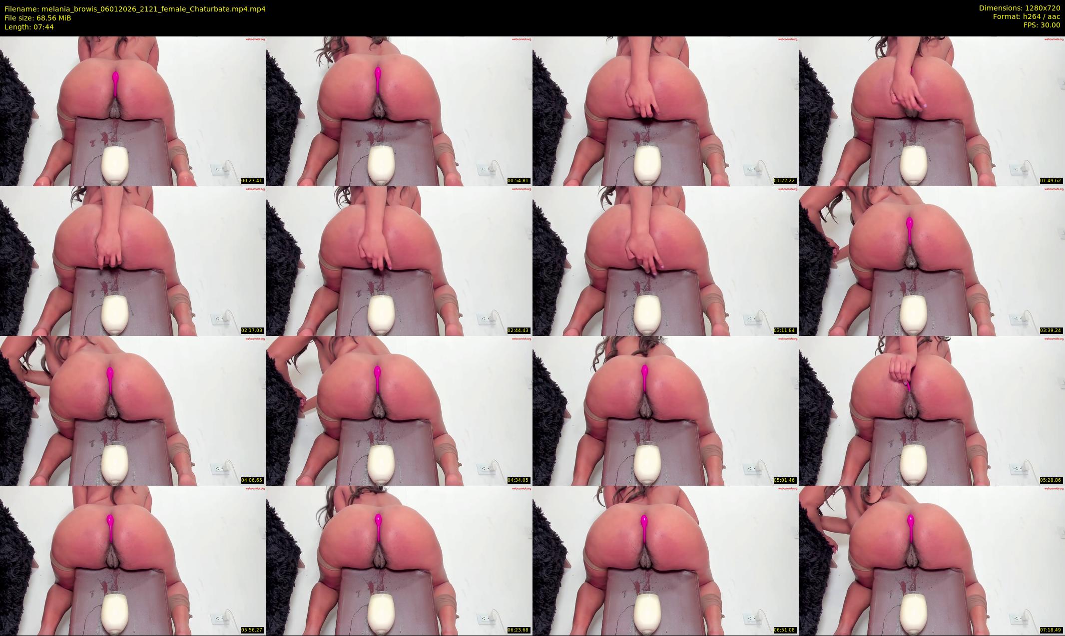 melania_browis — 8 minute Chaturbate female cam show recording, 720p, Jan 6, 2026