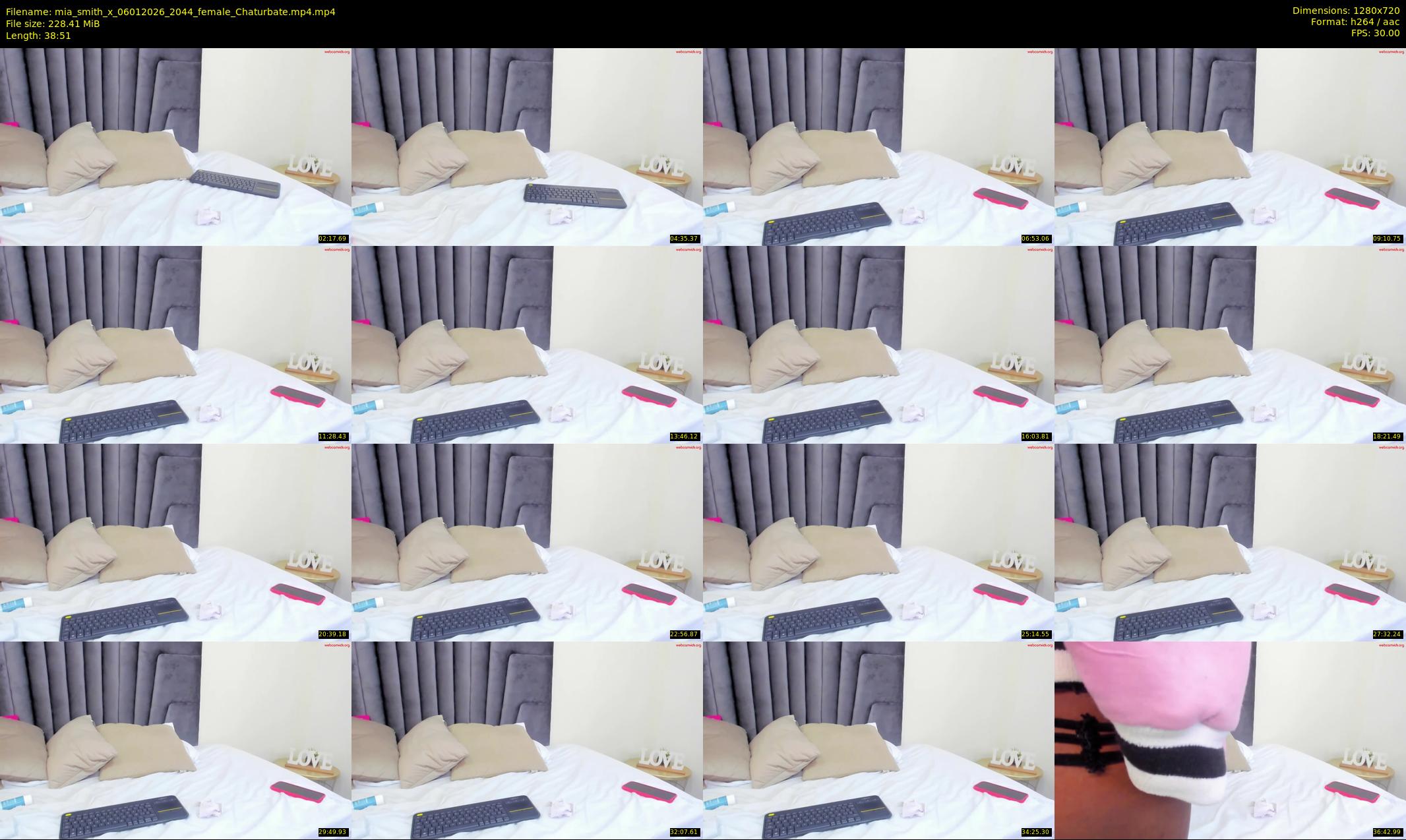mia_smith_x — 39 minute Chaturbate female cam show recording, 720p, Jan 6, 2026