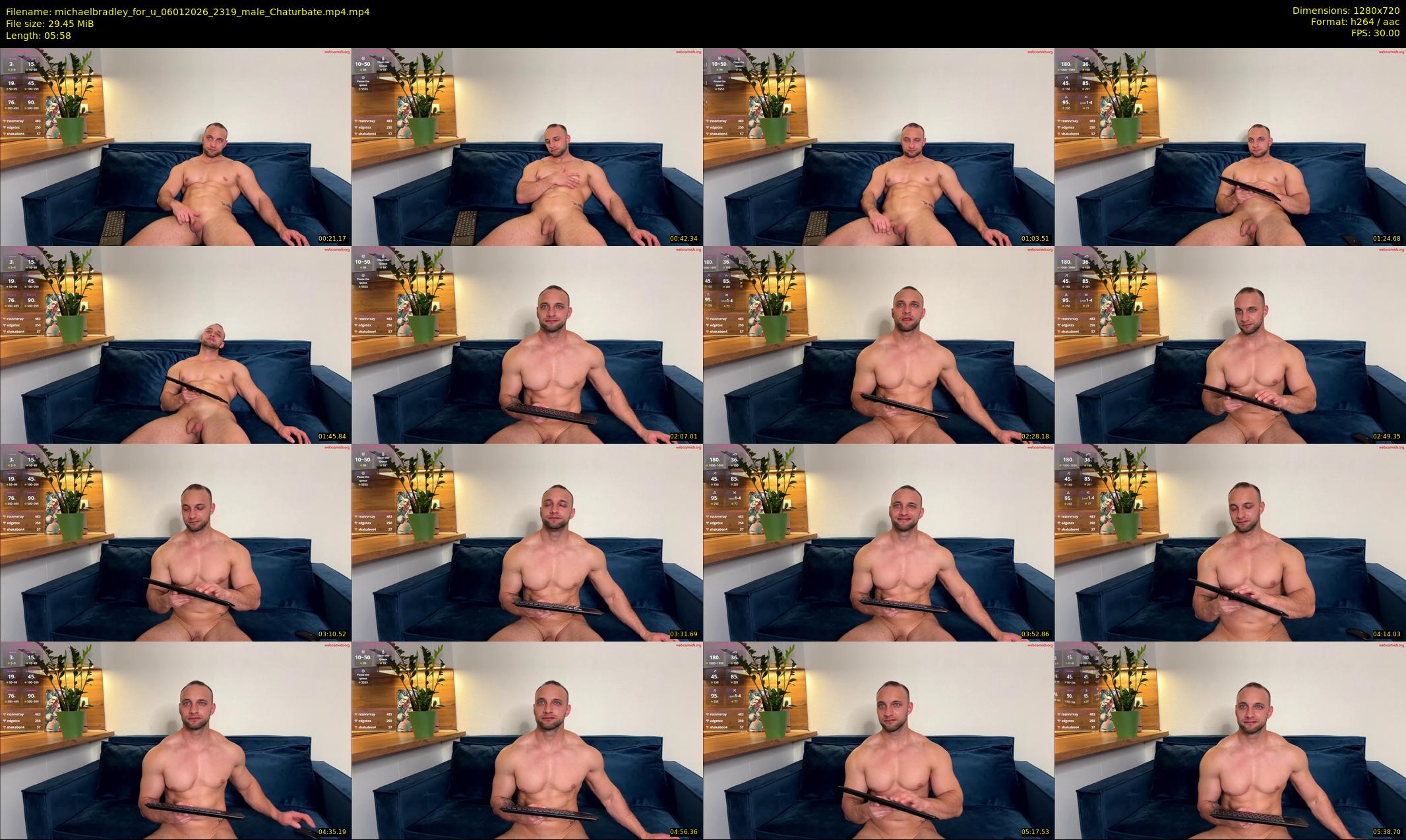 michaelbradley_for_u — 6 minute Chaturbate male cam show recording, 720p, Jan 6, 2026
