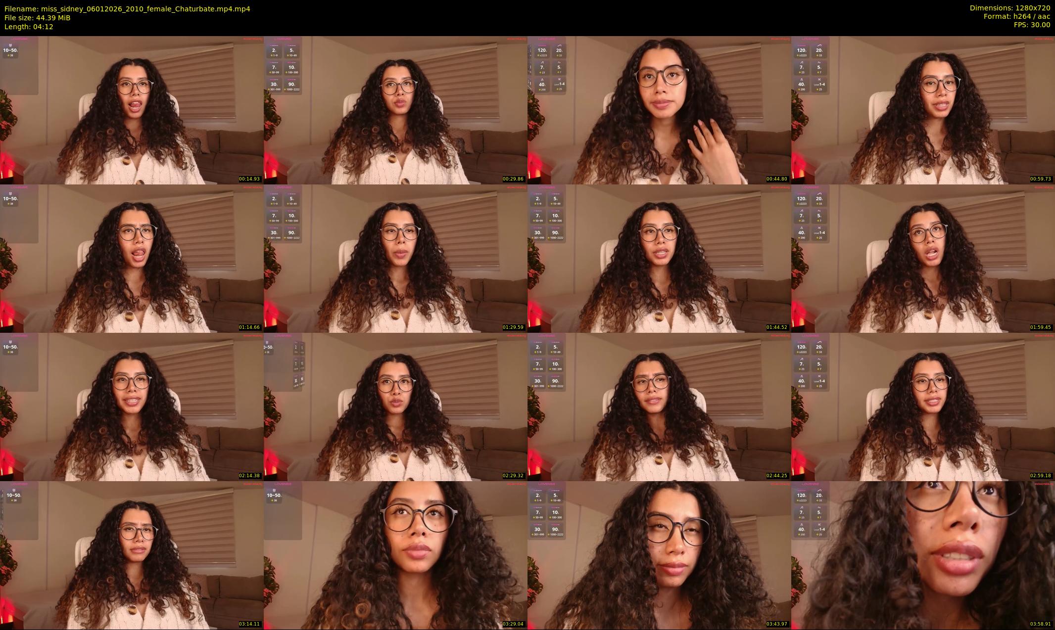 miss_sidney — 5 minute Chaturbate female cam show recording, 720p, Jan 6, 2026