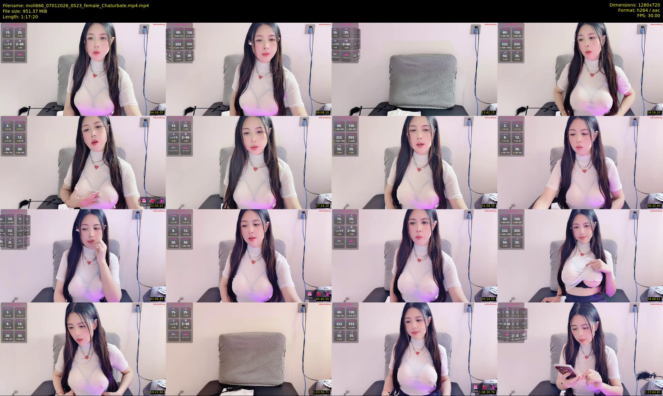 moli666 — 78 minute Chaturbate female cam show recording, 720p, Jan 7, 2026