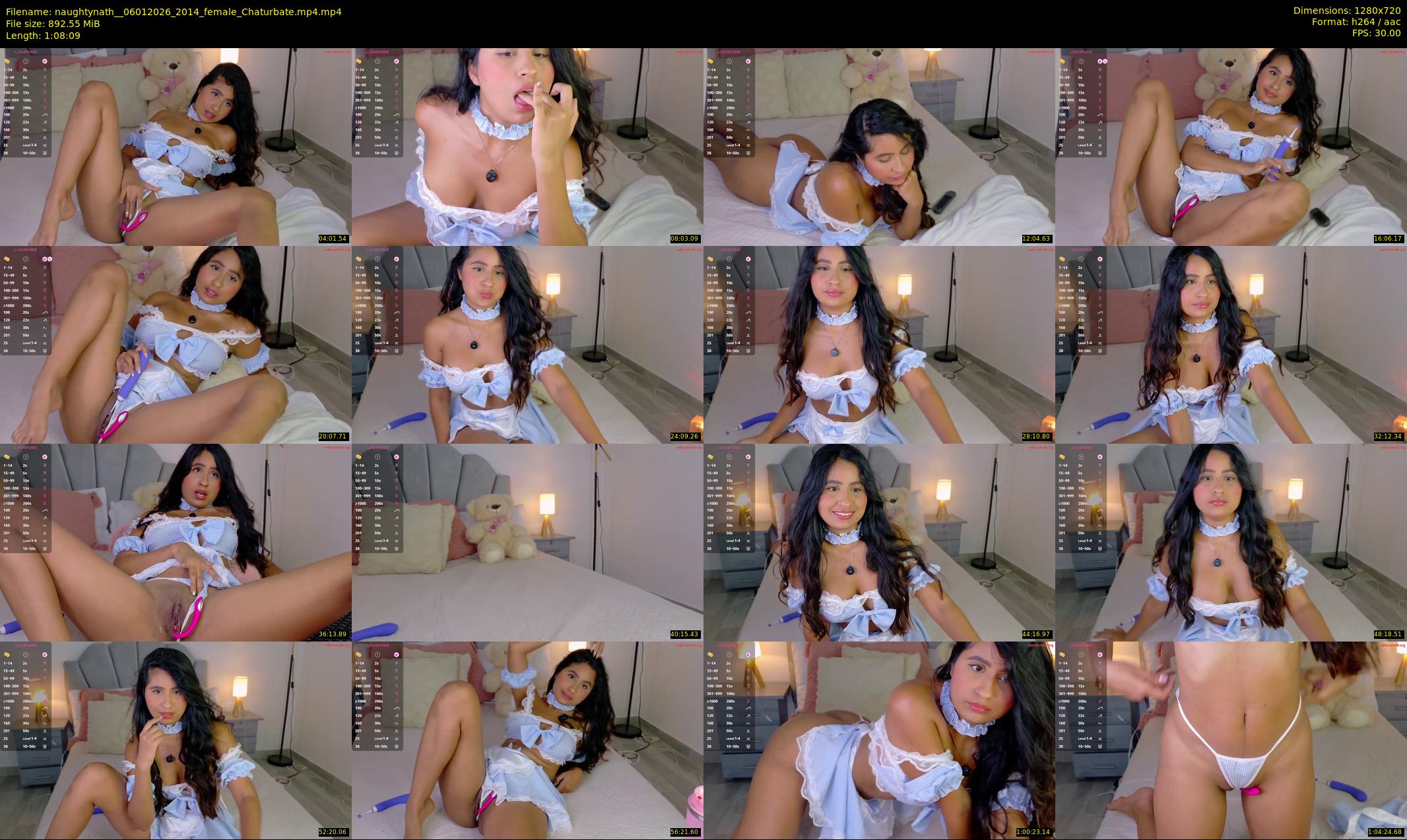 naughtynath_ — 69 minute Chaturbate female cam show recording, 720p, Jan 6, 2026
