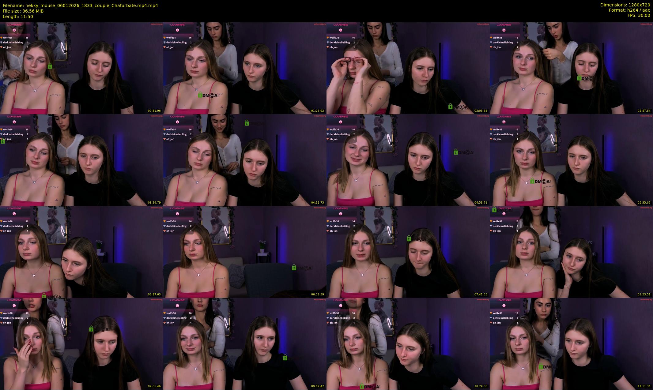 nekky_mouse — 12 minute Chaturbate female cam show recording, 720p, Jan 6, 2026