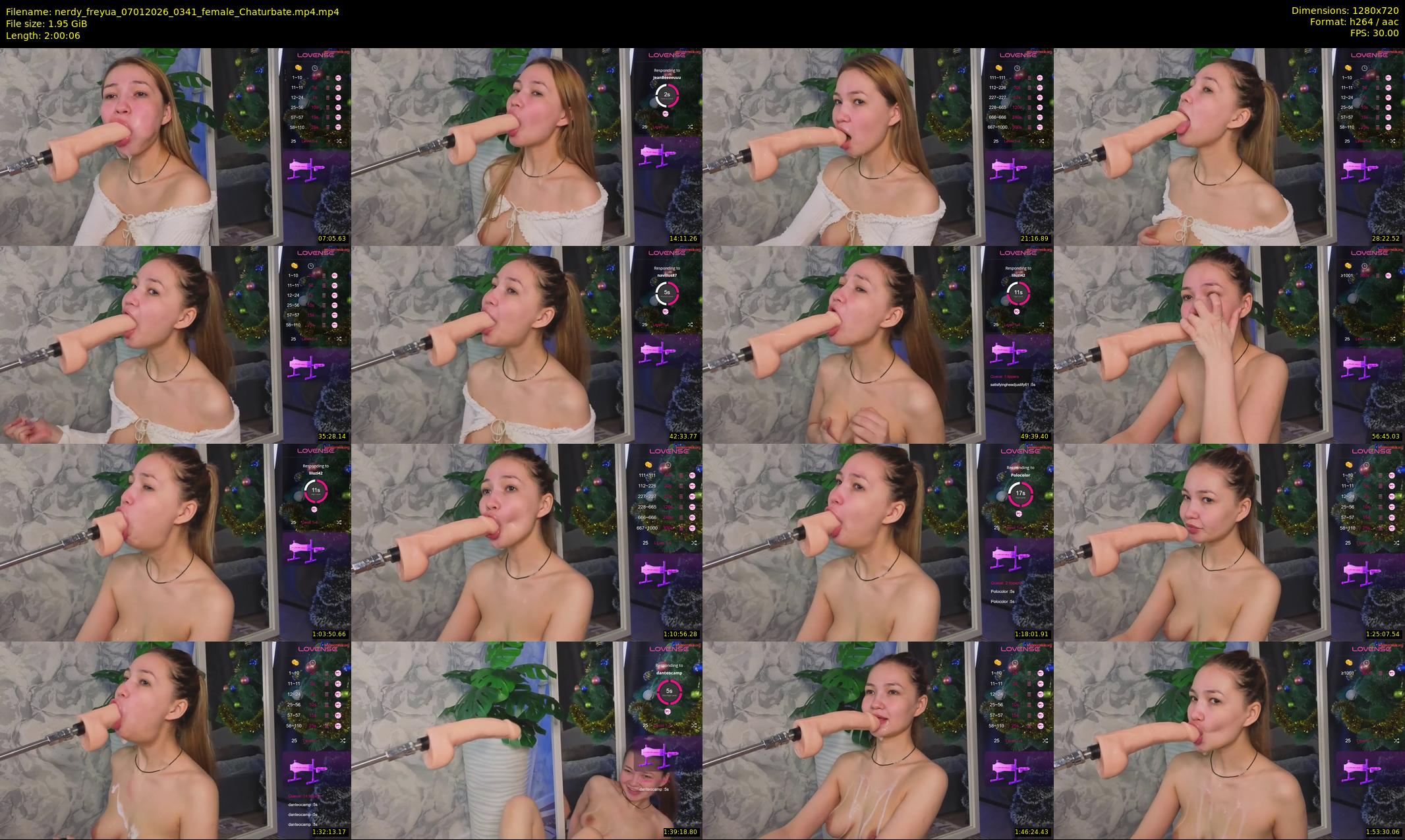 nerdy_freyua — 121 minute Chaturbate female cam show recording, 720p, Jan 7, 2026