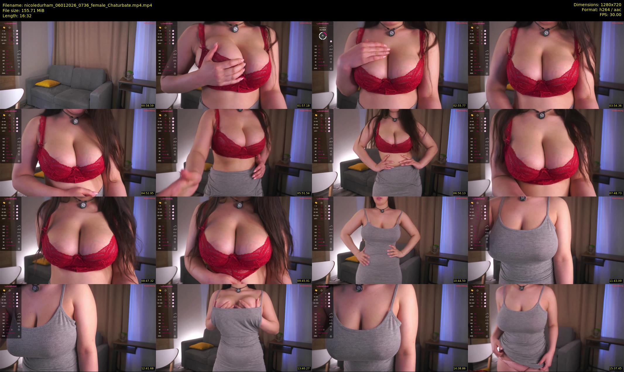 nicoledurham — 17 minute Chaturbate female cam show recording, 720p, Jan 6, 2026