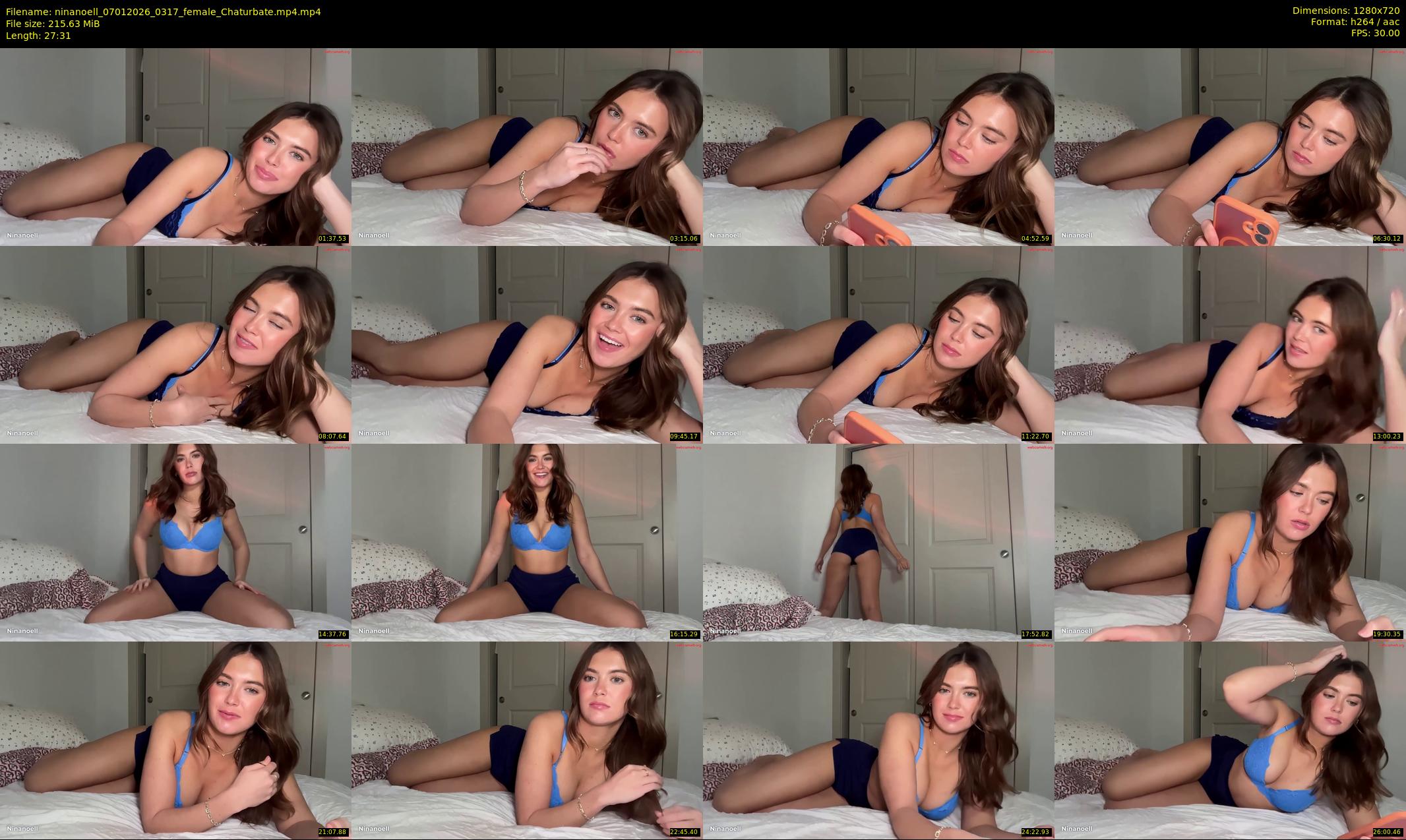 ninanoell — 28 minute Chaturbate female cam show recording, 720p, Jan 7, 2026