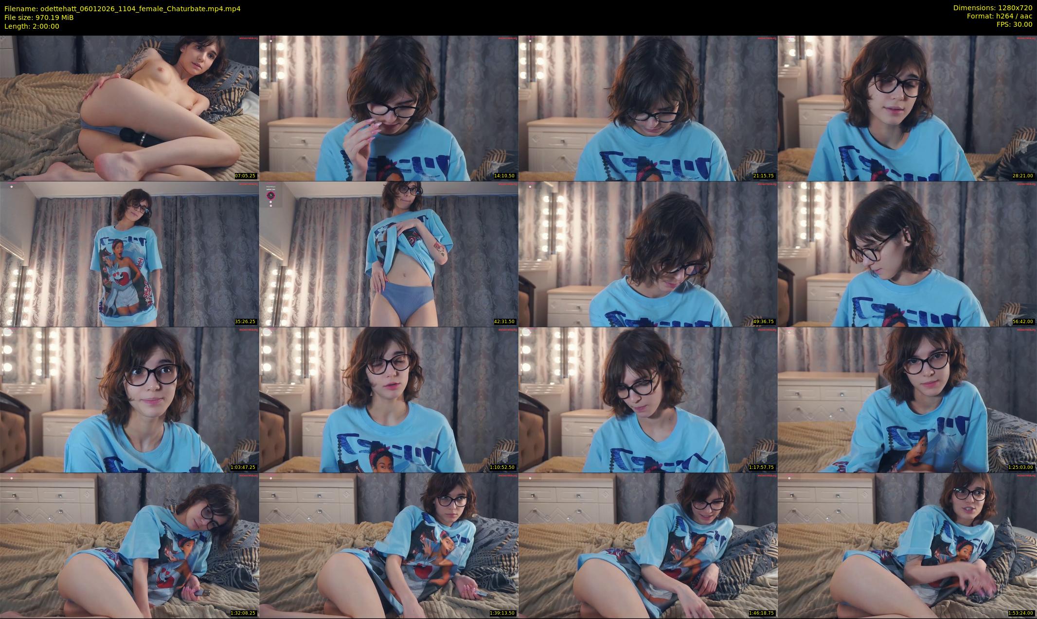 odettehatt — 120 minute Chaturbate female cam show recording, 720p, Jan 6, 2026