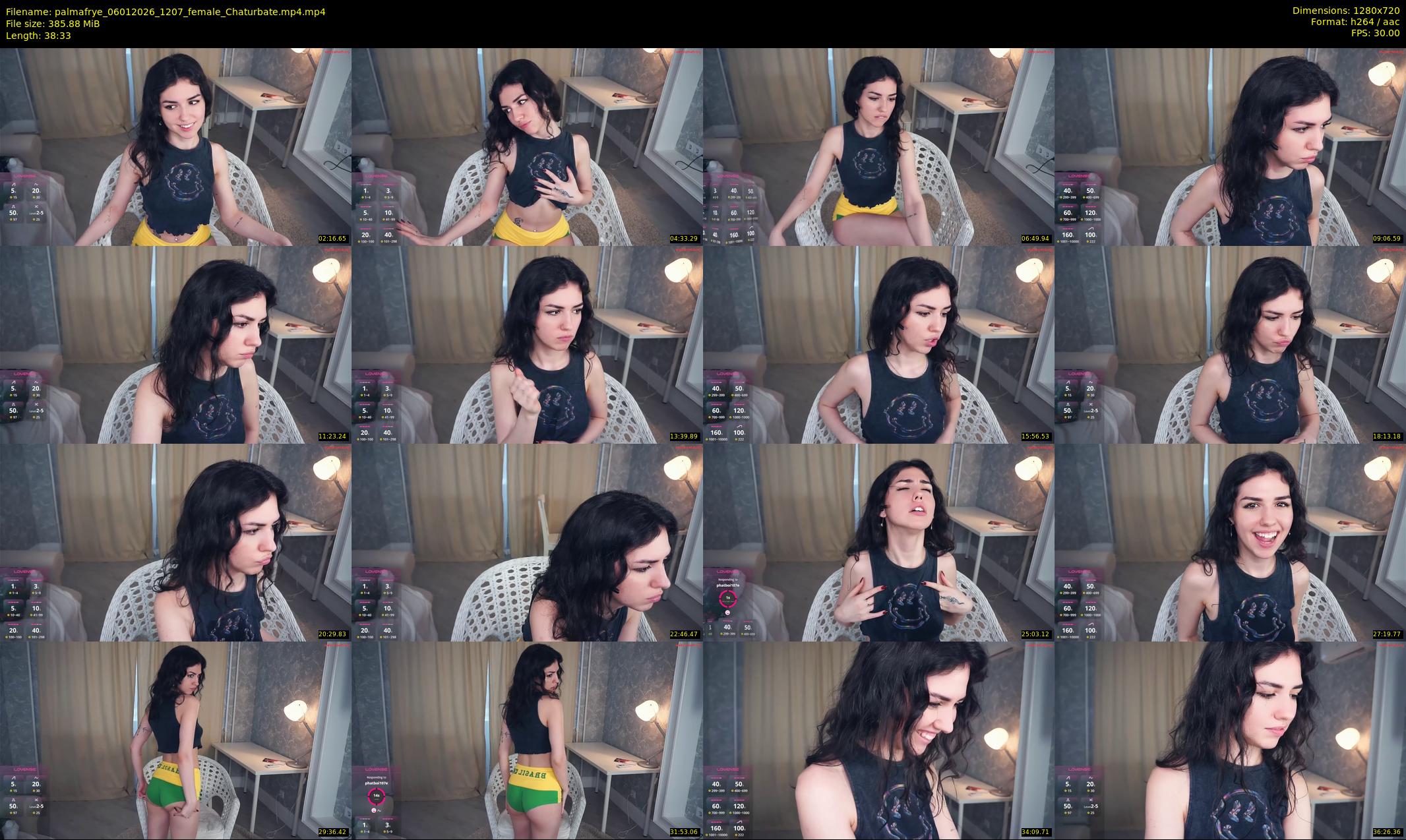 palmafrye — 39 minute Chaturbate female cam show recording, 720p, Jan 6, 2026