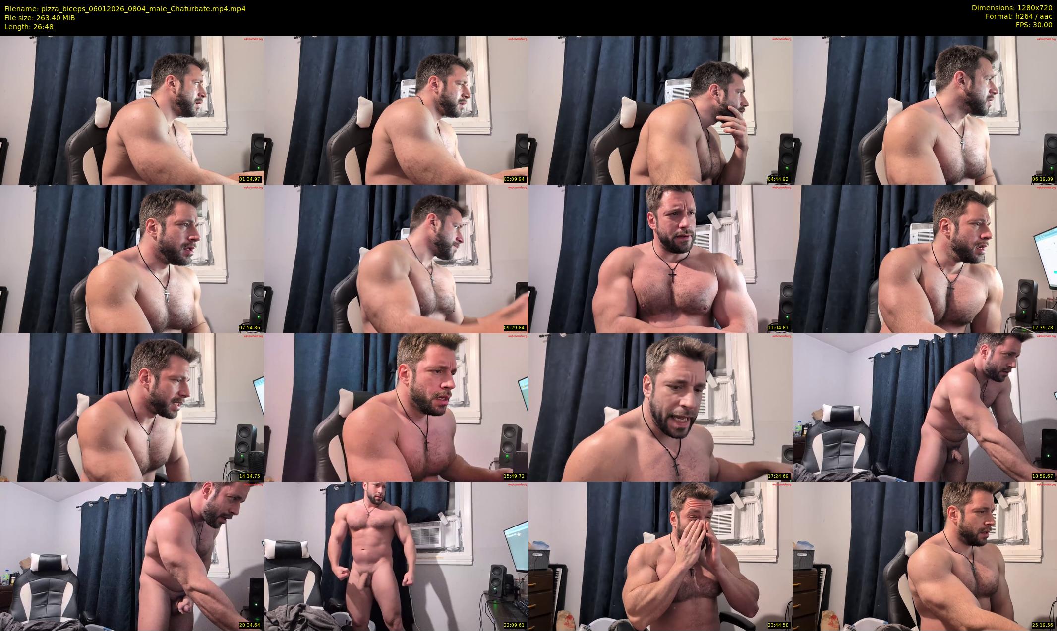 pizza_biceps — 27 minute Chaturbate male cam show recording, 720p, Jan 6, 2026