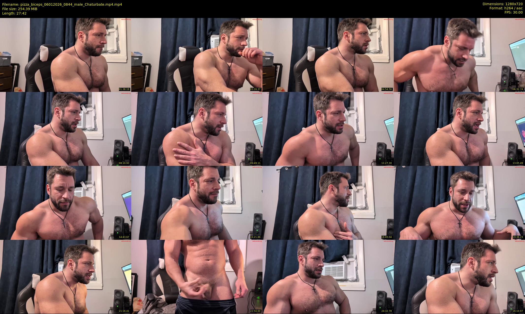 pizza_biceps — 28 minute Chaturbate male cam show recording, 720p, Jan 6, 2026