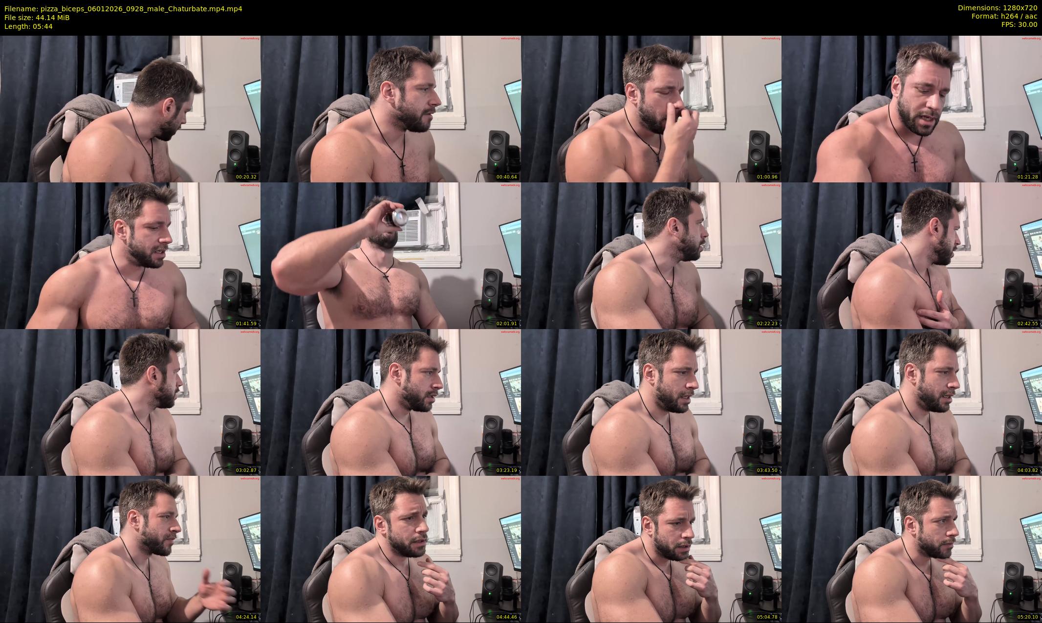 pizza_biceps — 6 minute Chaturbate male cam show recording, 720p, Jan 6, 2026