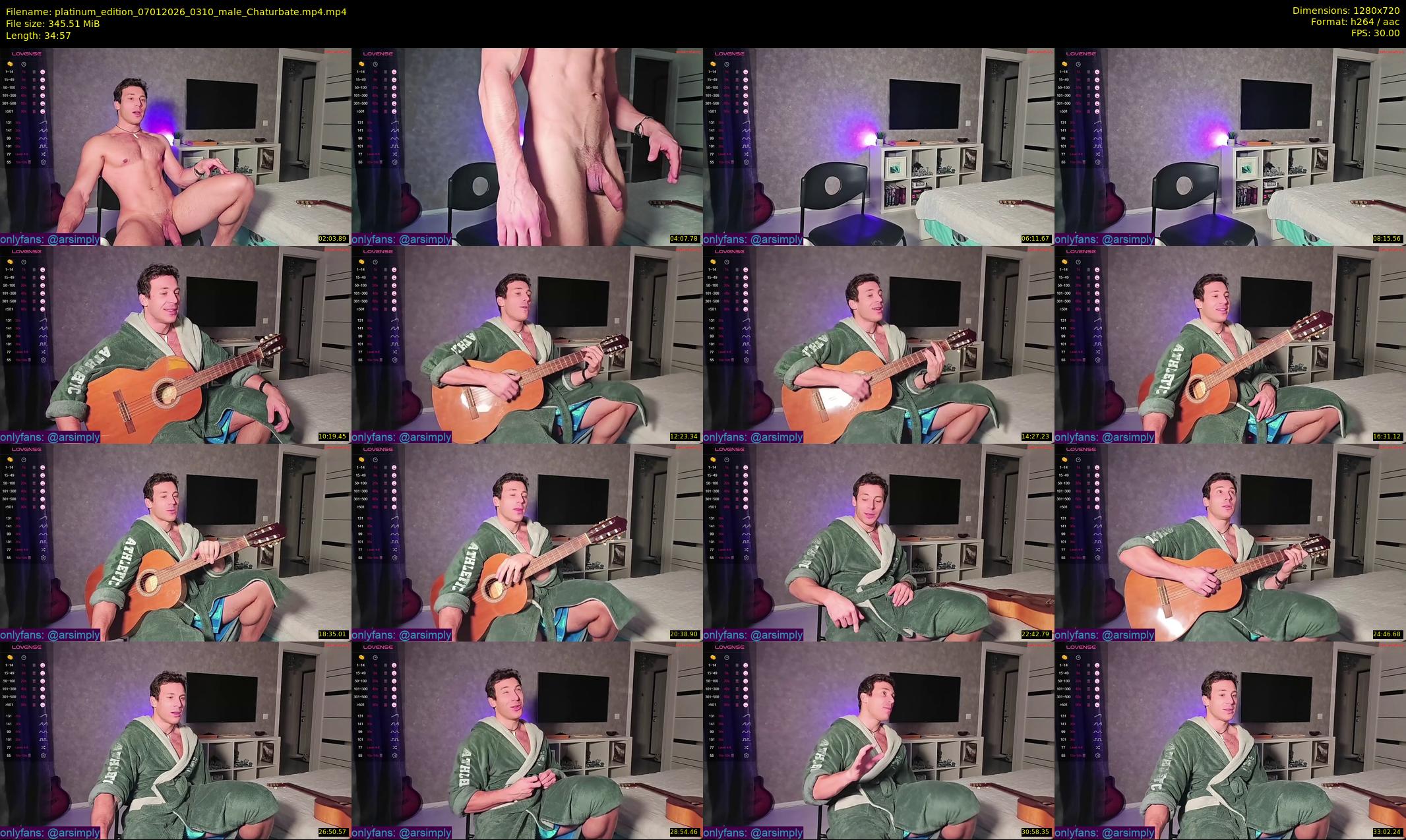 platinum_edition — 35 minute Chaturbate male cam show recording, 720p, Jan 7, 2026