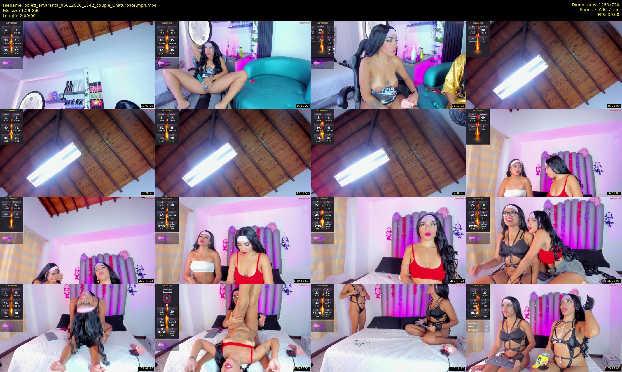 polett_amaranta — 120 minute Chaturbate couple cam show recording, 720p, Jan 6, 2026