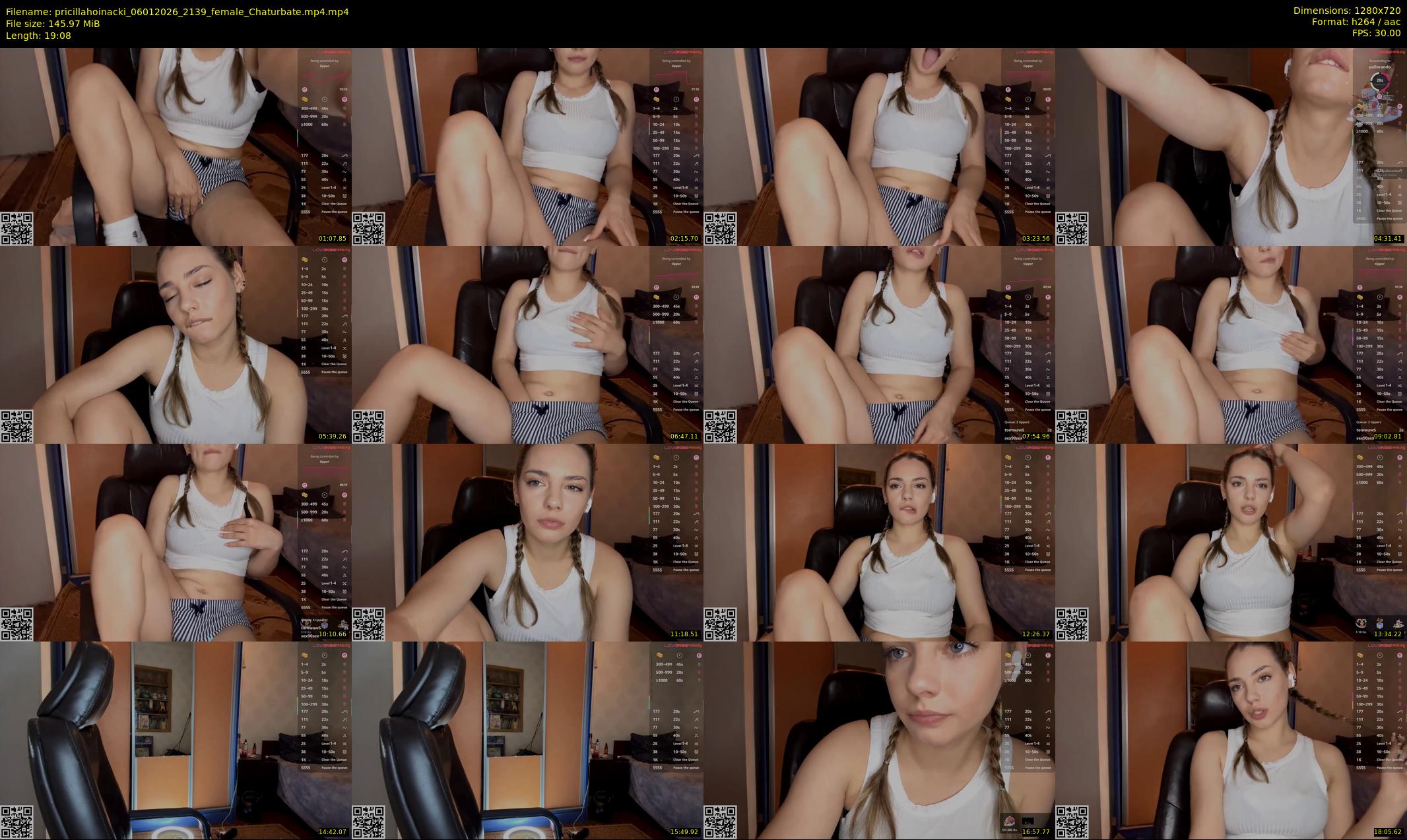 pricillahoinacki — 20 minute Chaturbate female cam show recording, 720p, Jan 6, 2026