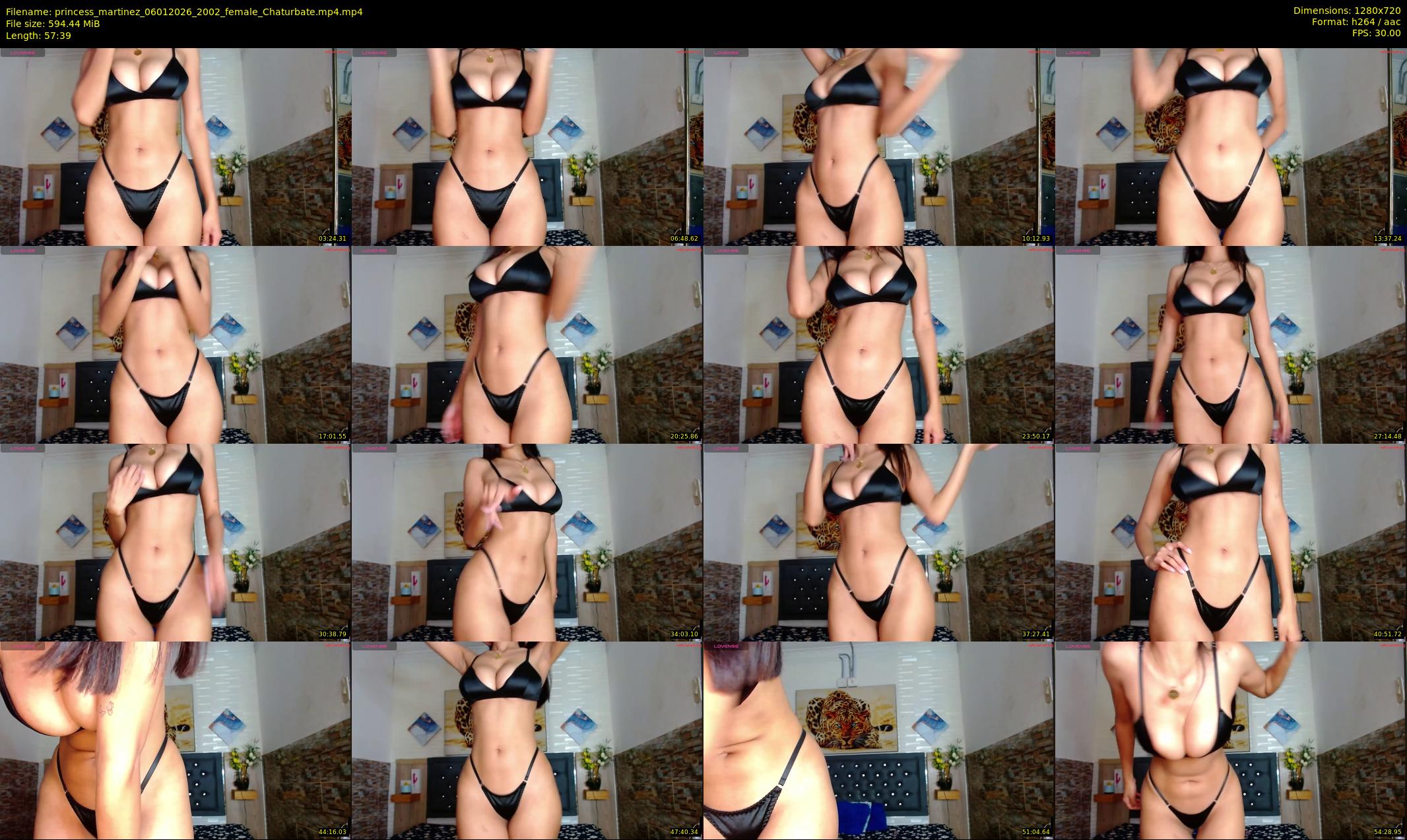 princess_martinez — 58 minute Chaturbate female cam show recording, 720p, Jan 6, 2026
