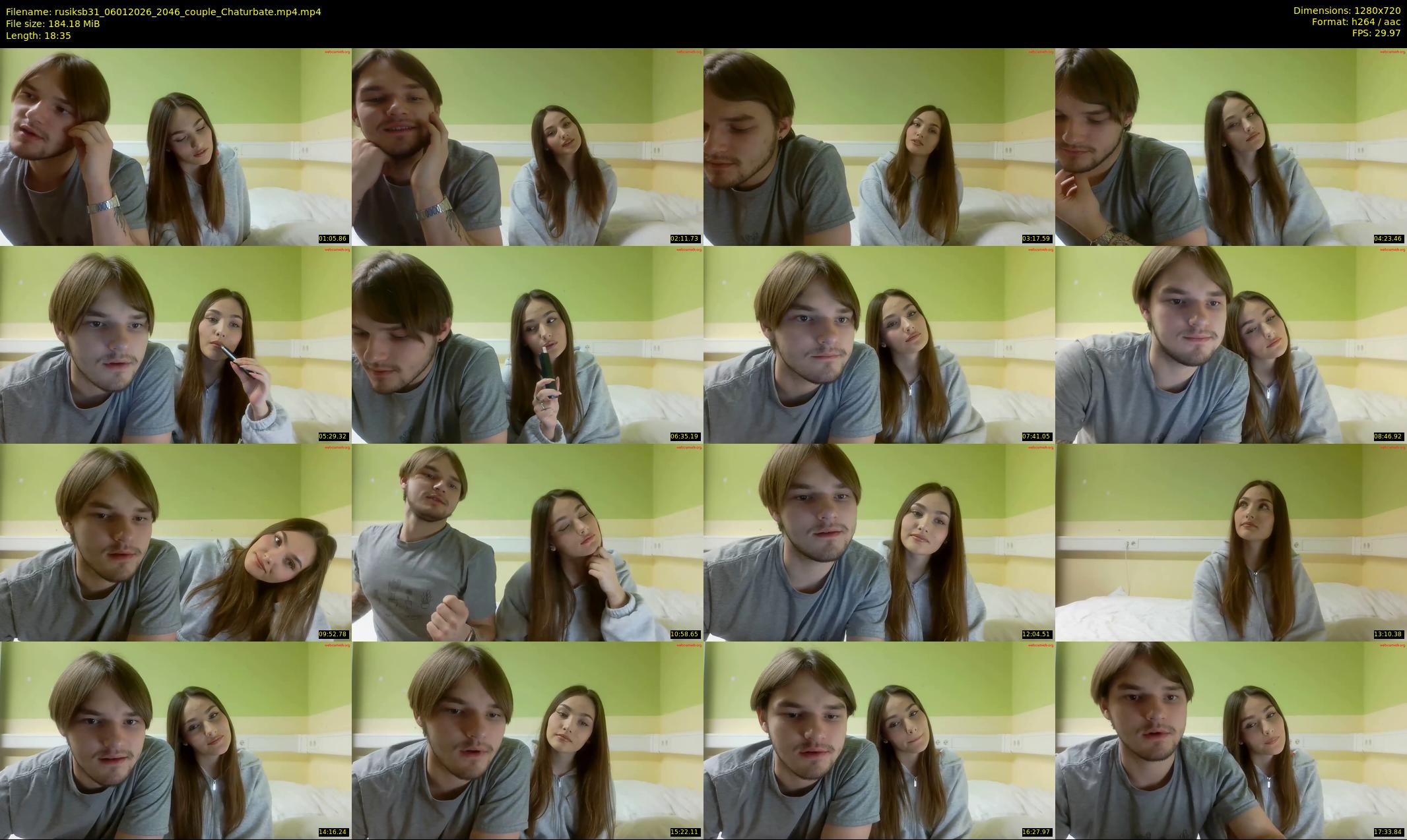 rusiksb31 — 19 minute Chaturbate couple cam show recording, 720p, Jan 6, 2026