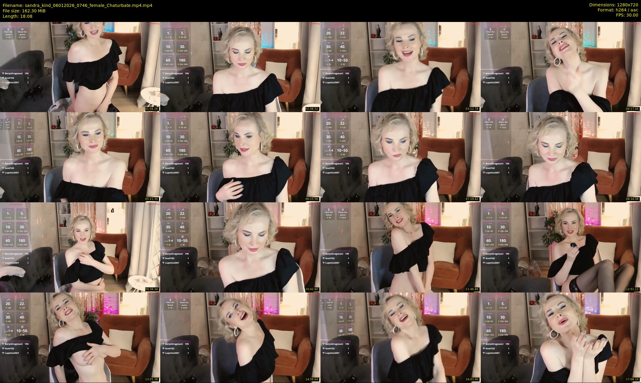 sandra_kind — 19 minute Chaturbate female cam show recording, 720p, Jan 6, 2026