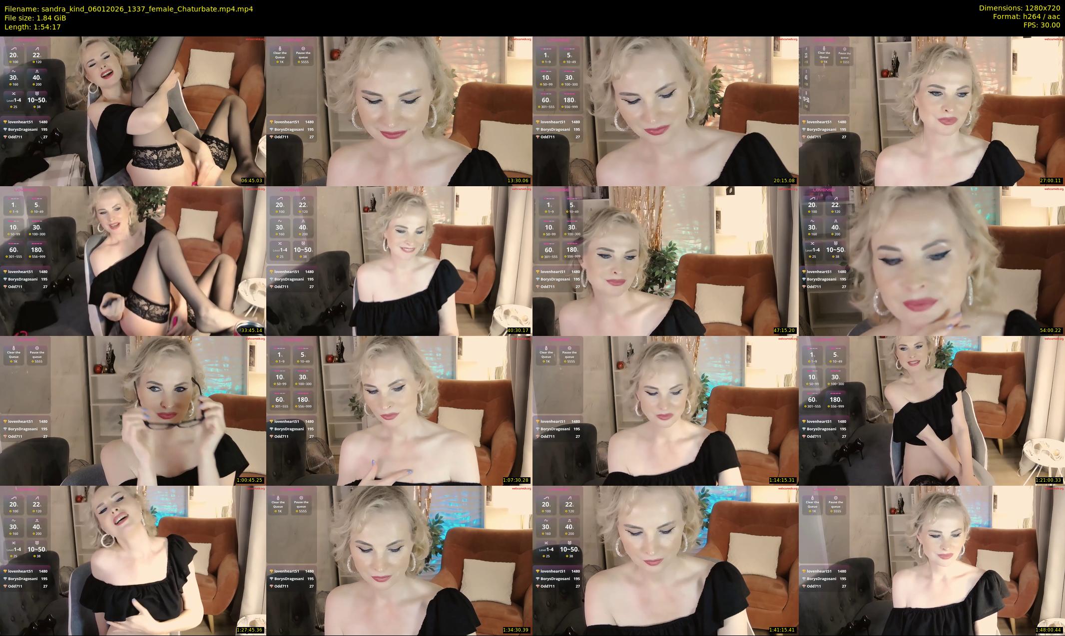sandra_kind — 115 minute Chaturbate female cam show recording, 720p, Jan 6, 2026