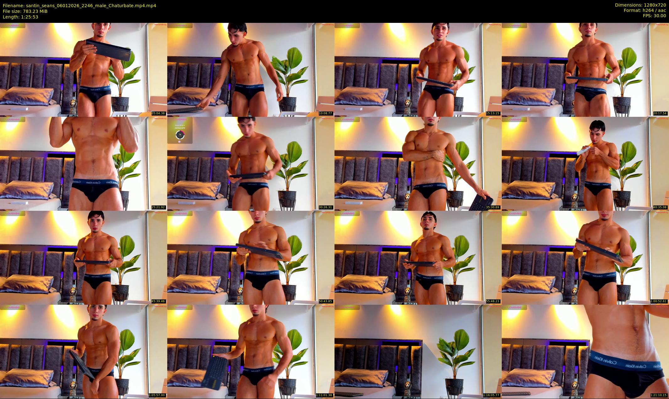 santin_seans — 86 minute Chaturbate male cam show recording, 720p, Jan 6, 2026