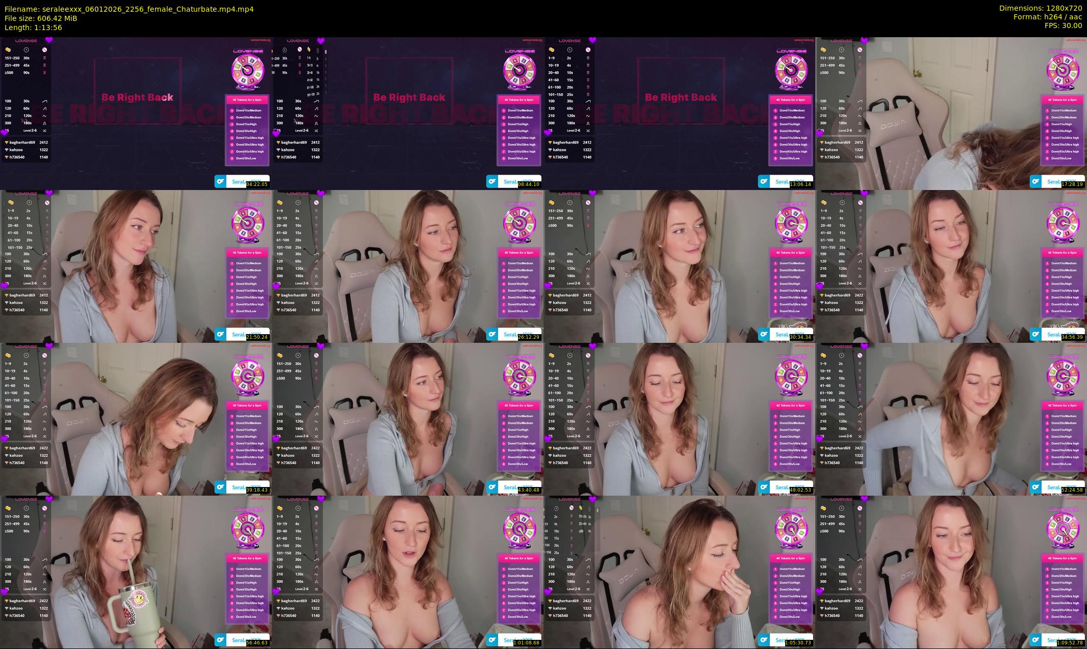 seraleexxx — 74 minute Chaturbate female cam show recording, 720p, Jan 6, 2026