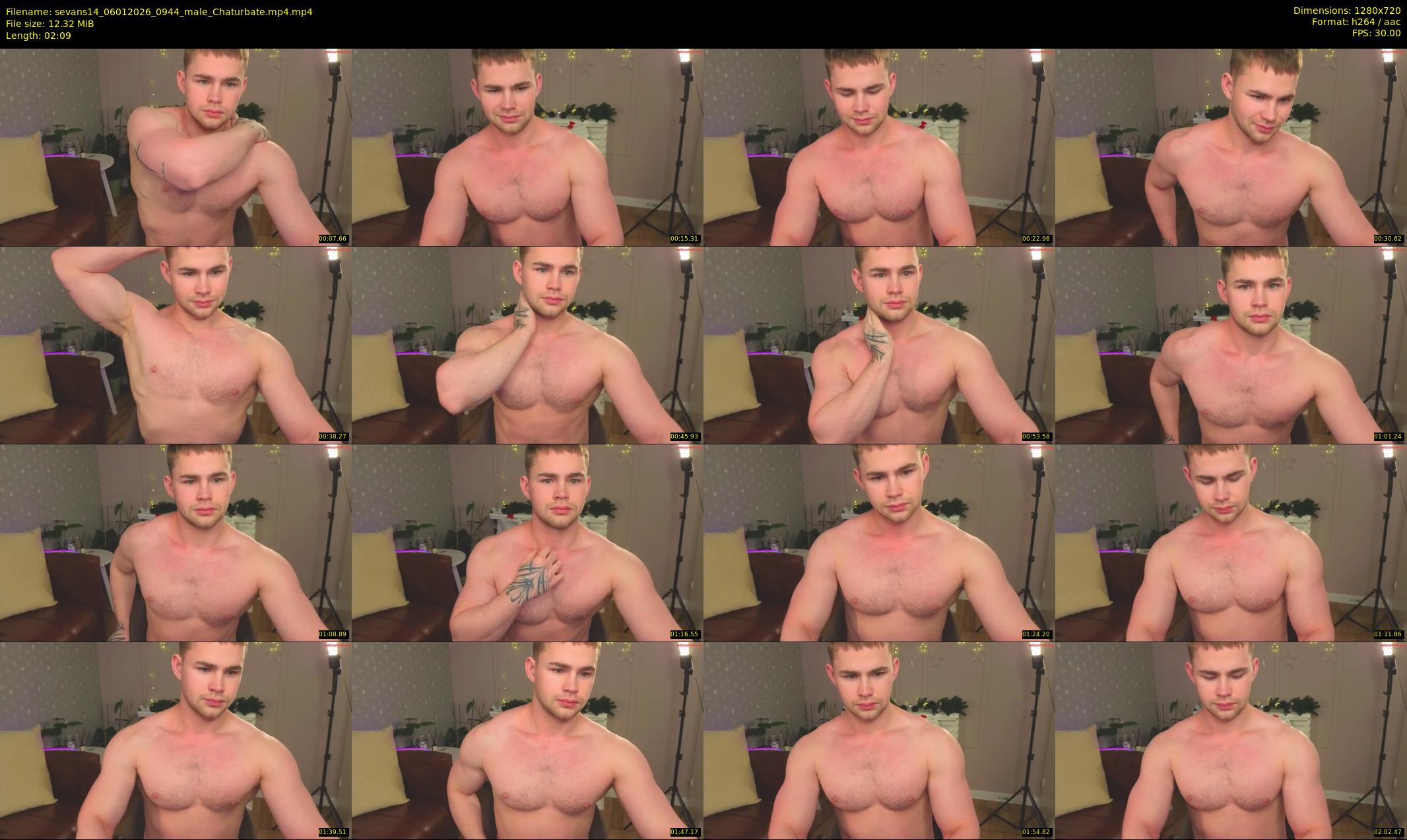 sevans14 — 3 minute Chaturbate male cam show recording, 720p, Jan 6, 2026