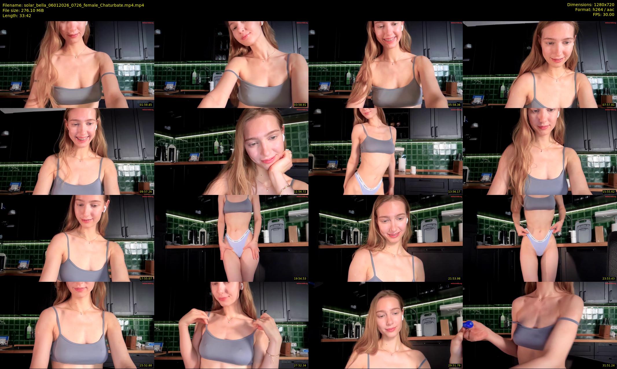 solar_bella — 34 minute Chaturbate female cam show recording, 720p, Jan 6, 2026