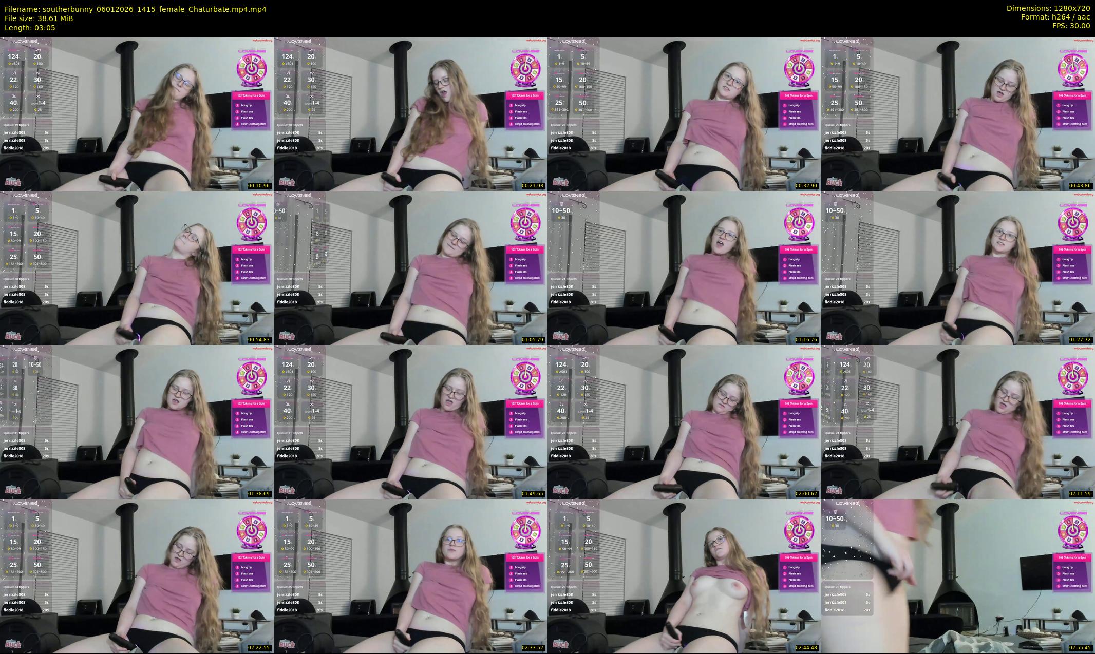 southerbunny — 4 minute Chaturbate female cam show recording, 720p, Jan 6, 2026