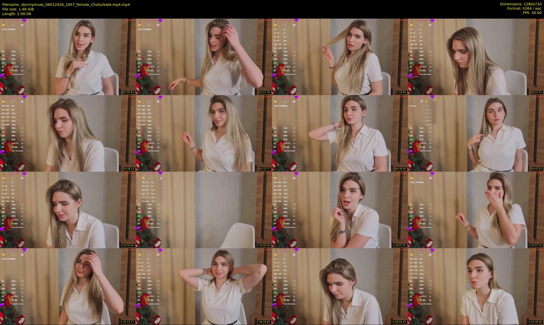 stormymuse — 121 minute Chaturbate female cam show recording, 720p, Jan 6, 2026