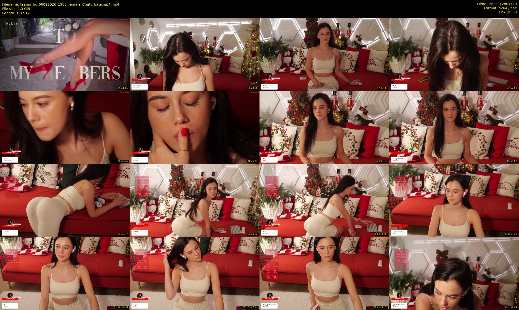 taanni_bc — 98 minute Chaturbate female cam show recording, 720p, Jan 6, 2026