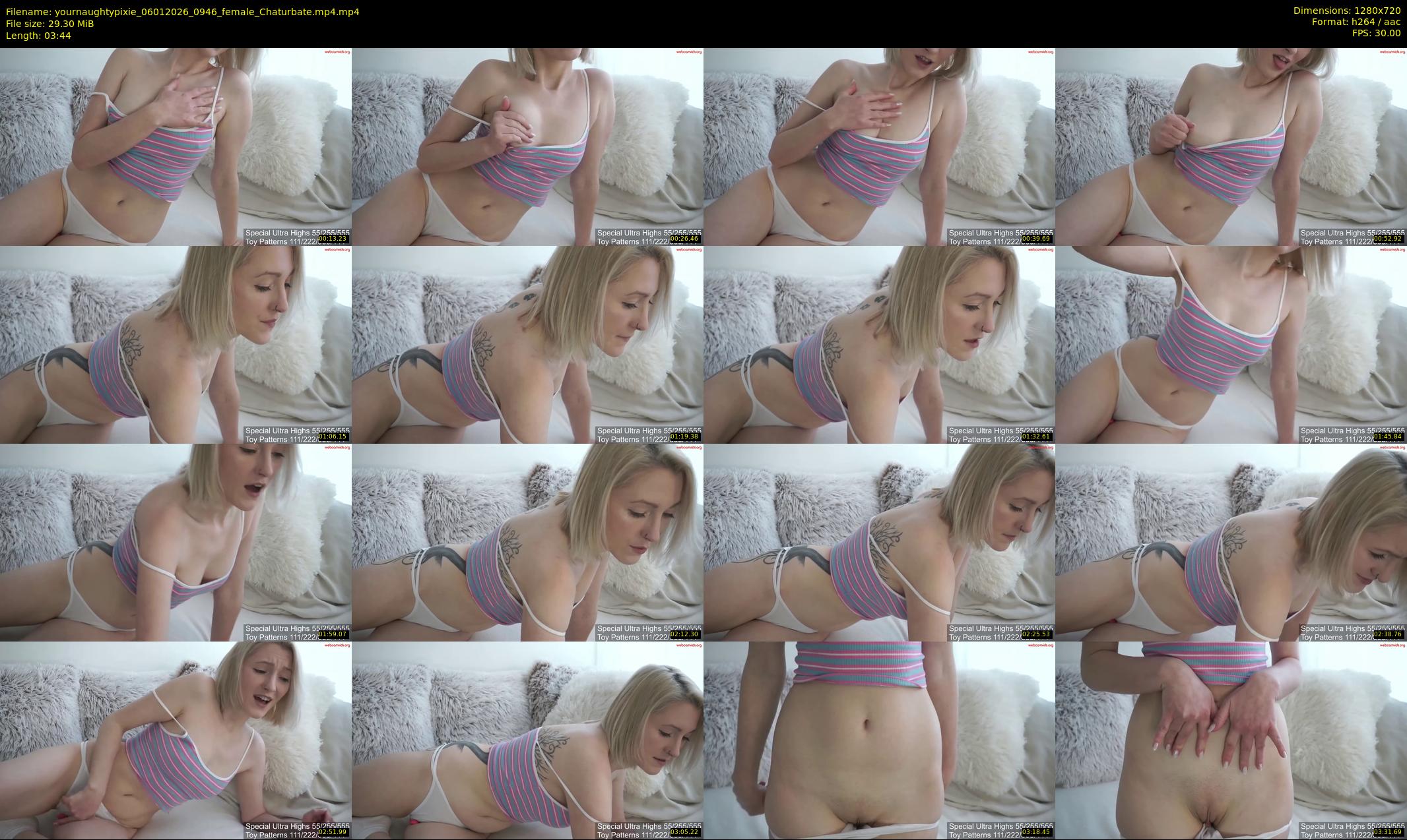 yournaughtypixie — 4 minute Chaturbate couple cam show recording, 720p, Jan 6, 2026