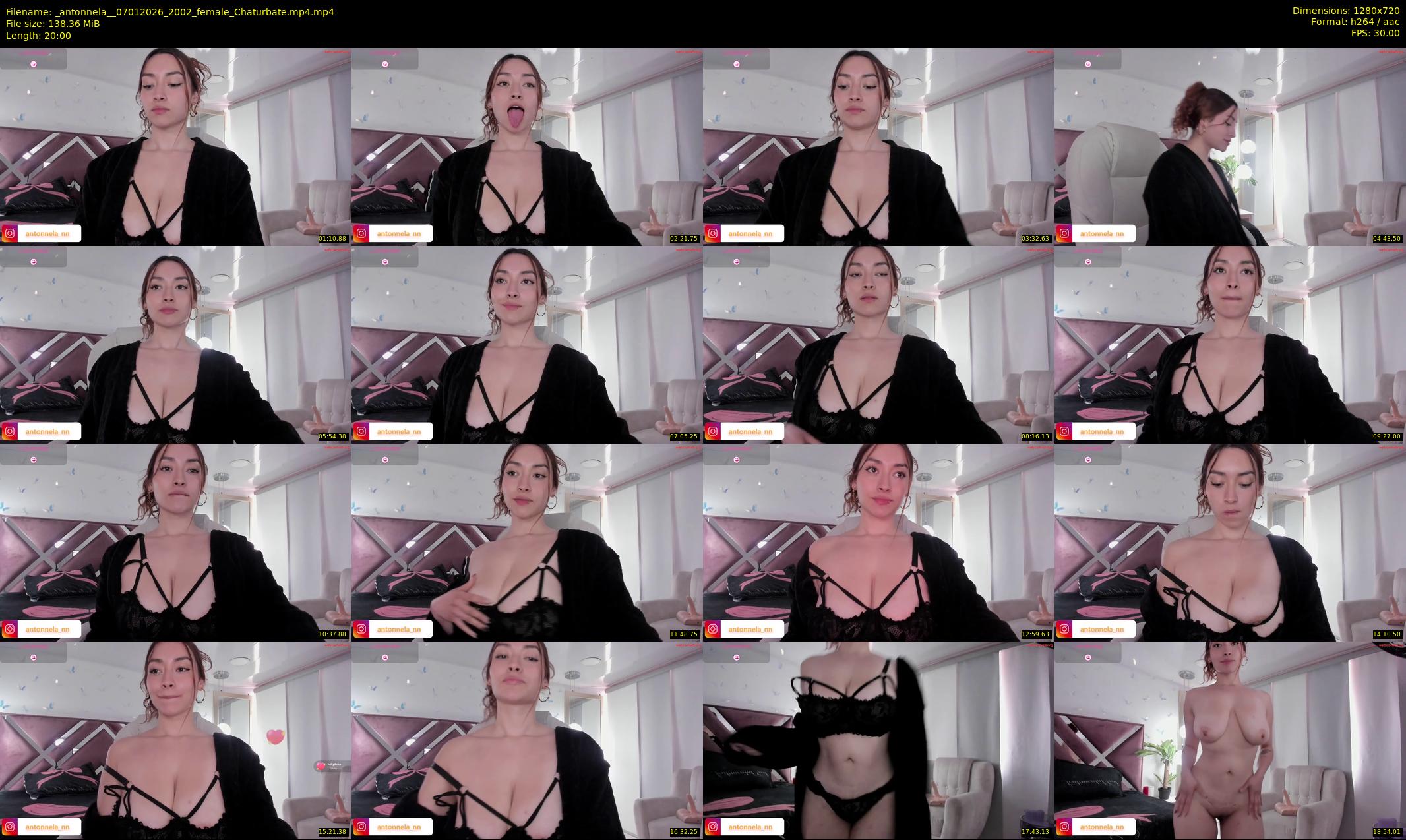 _antonnela_ — 20 minute Chaturbate female cam show recording, 720p, Jan 7, 2026