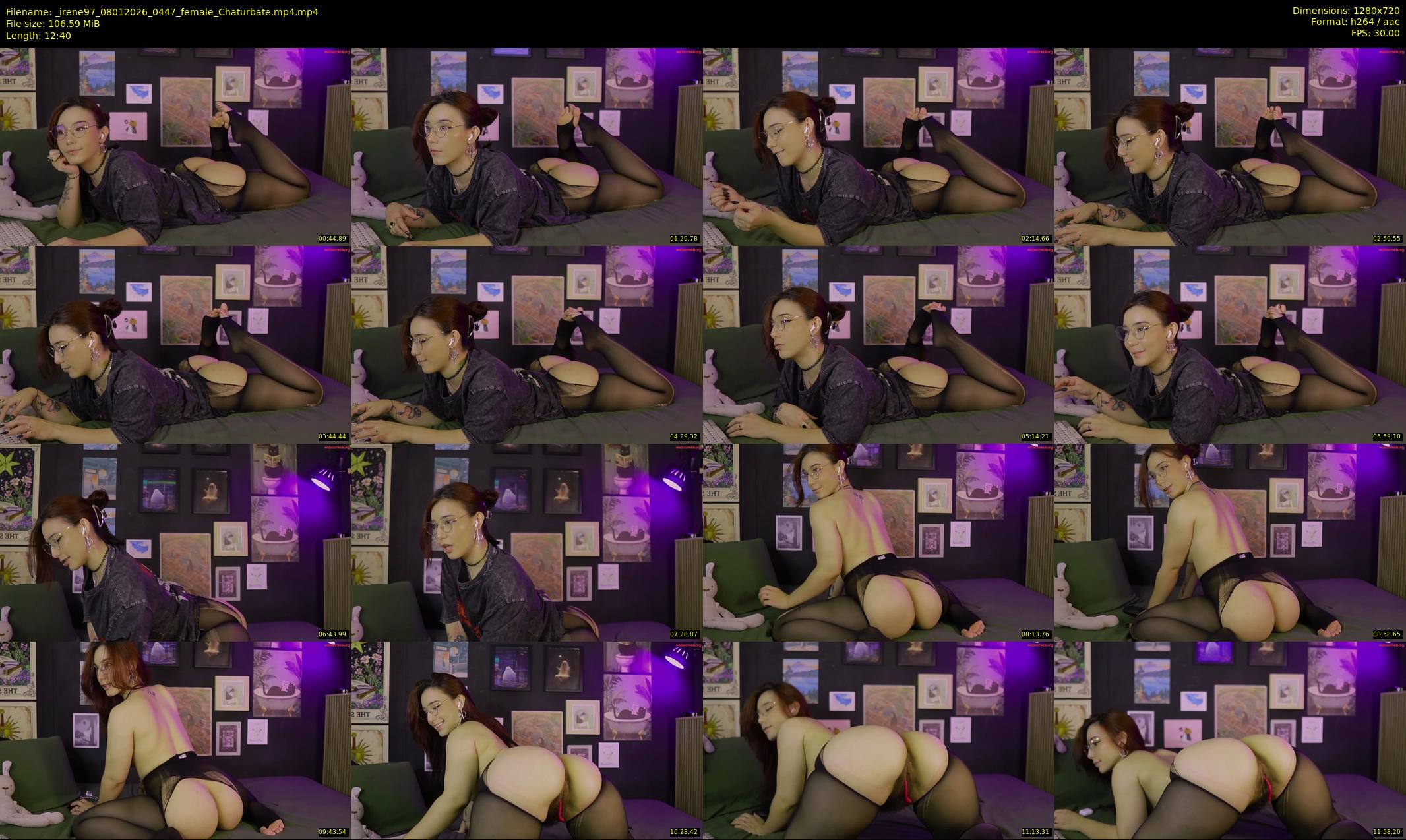 _irene97 — 13 minute Chaturbate female cam show recording, 720p, Jan 8, 2026