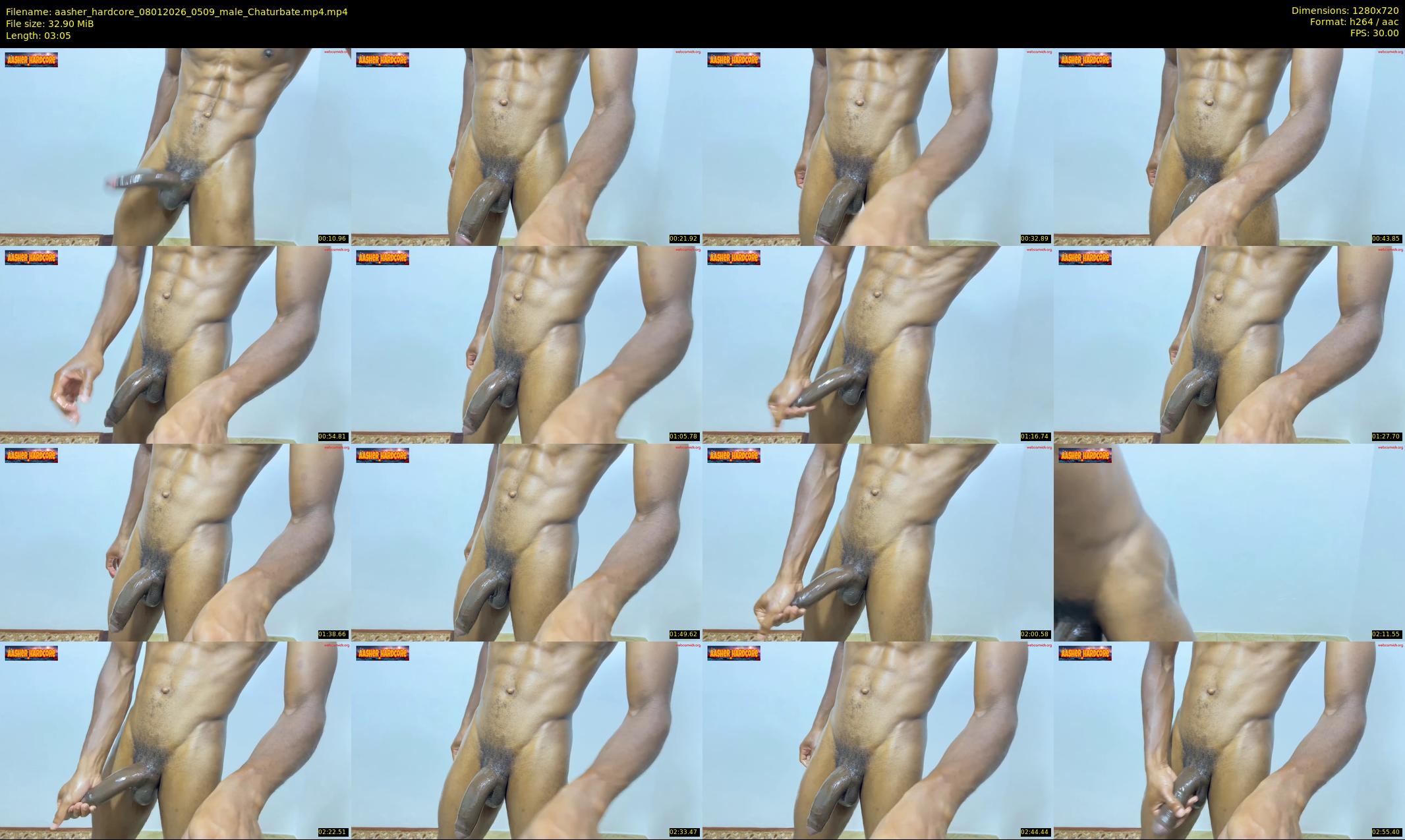 aasher_hardcore — 4 minute Chaturbate male cam show recording, 720p, Jan 8, 2026