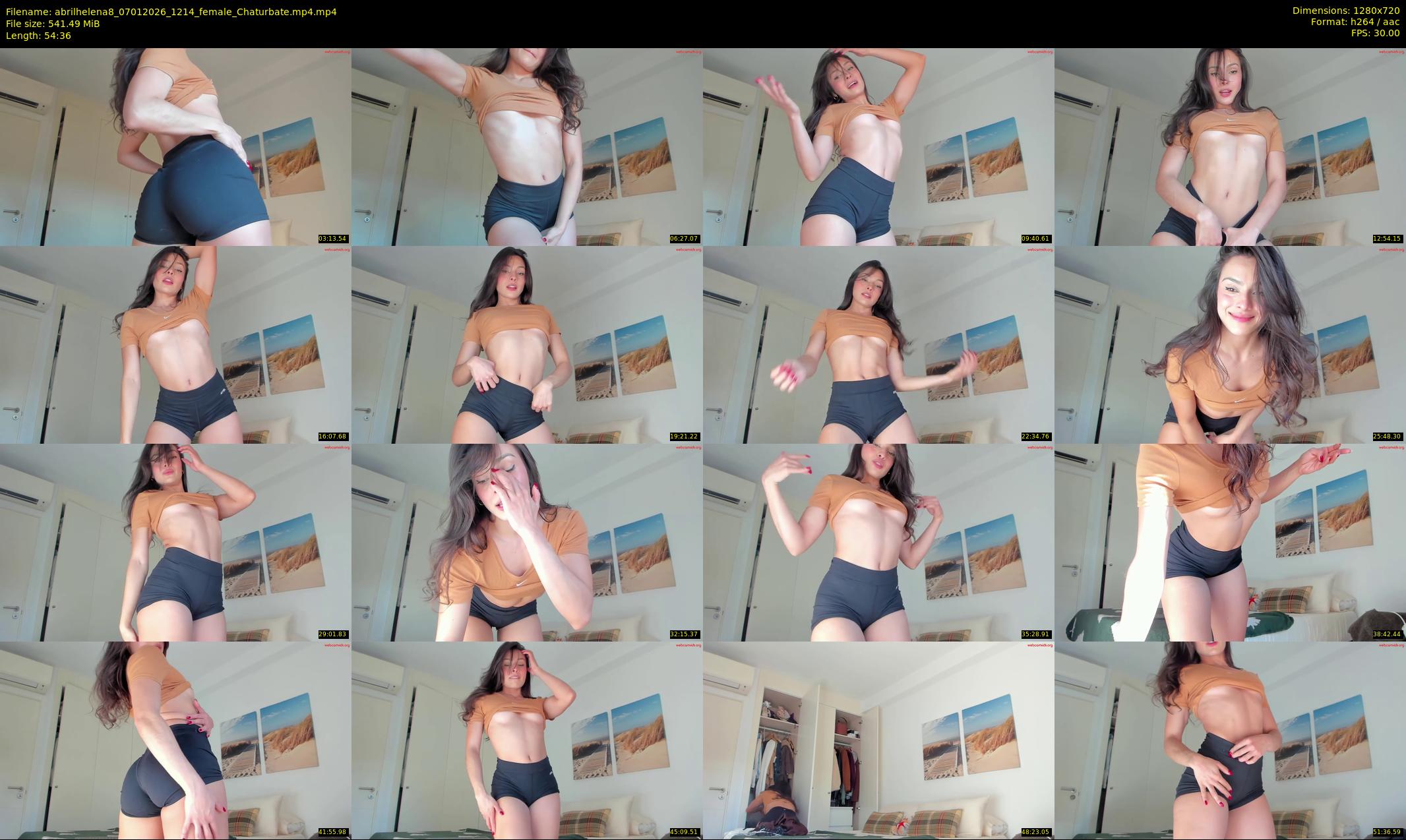 abrilhelena8 — 55 minute Chaturbate female cam show recording, 720p, Jan 7, 2026