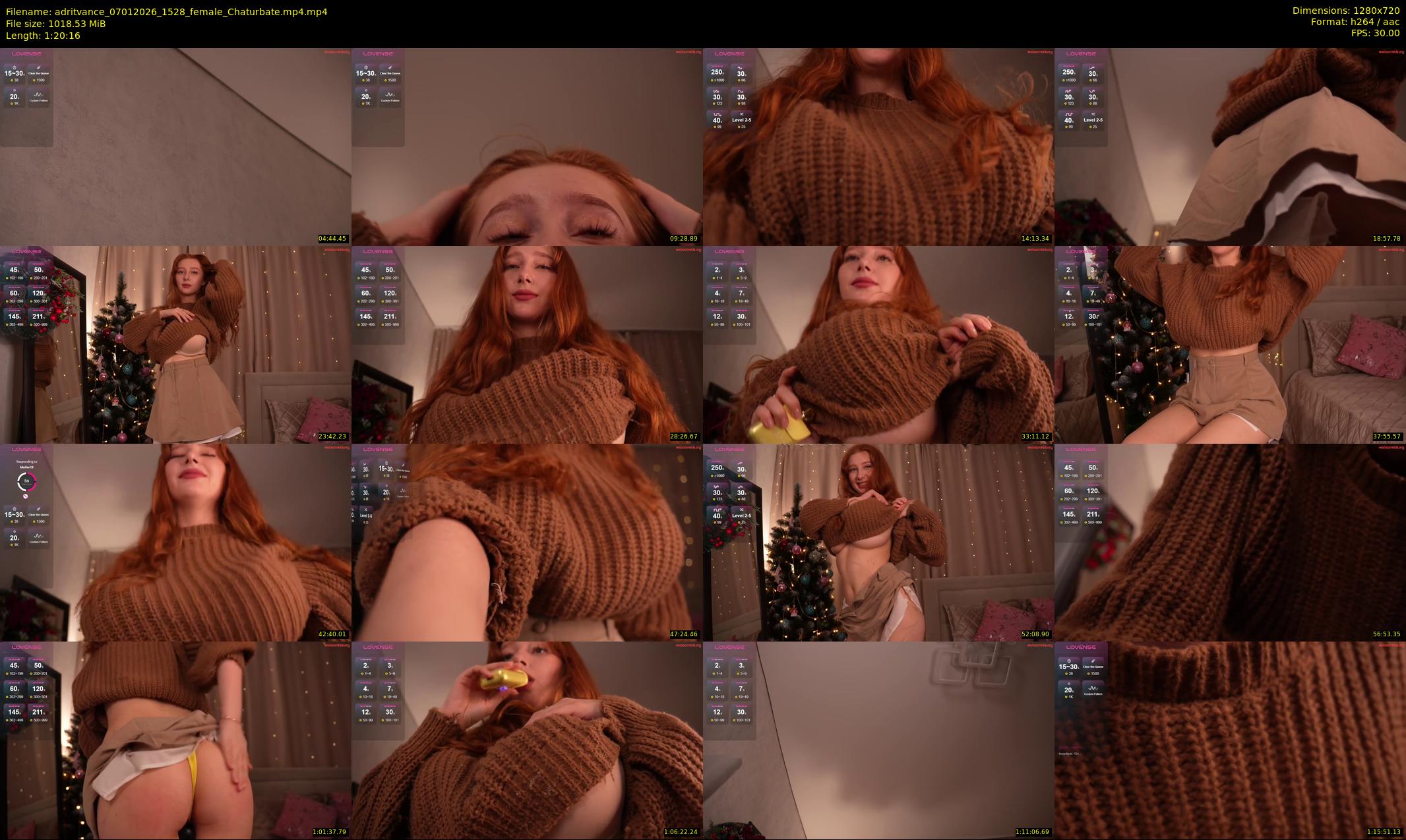 adritvance — 81 minute Chaturbate female cam show recording, 720p, Jan 7, 2026