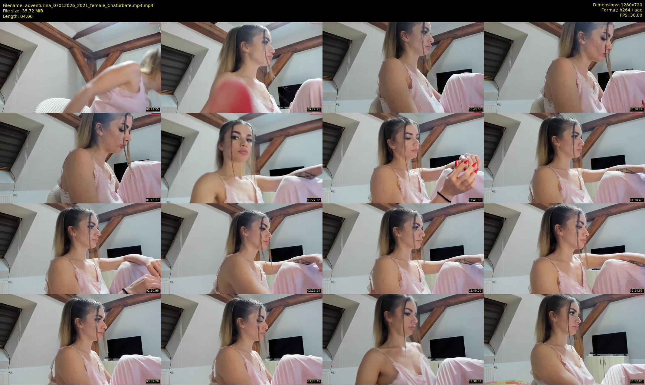 adventurina — 5 minute Chaturbate female cam show recording, 720p, Jan 7, 2026