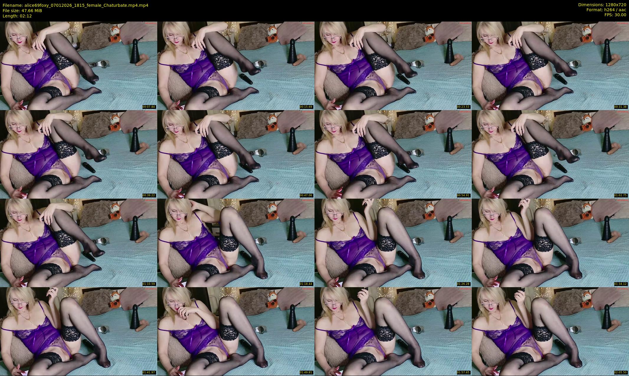 alice69foxy — 3 minute Chaturbate female cam show recording, 720p, Jan 7, 2026