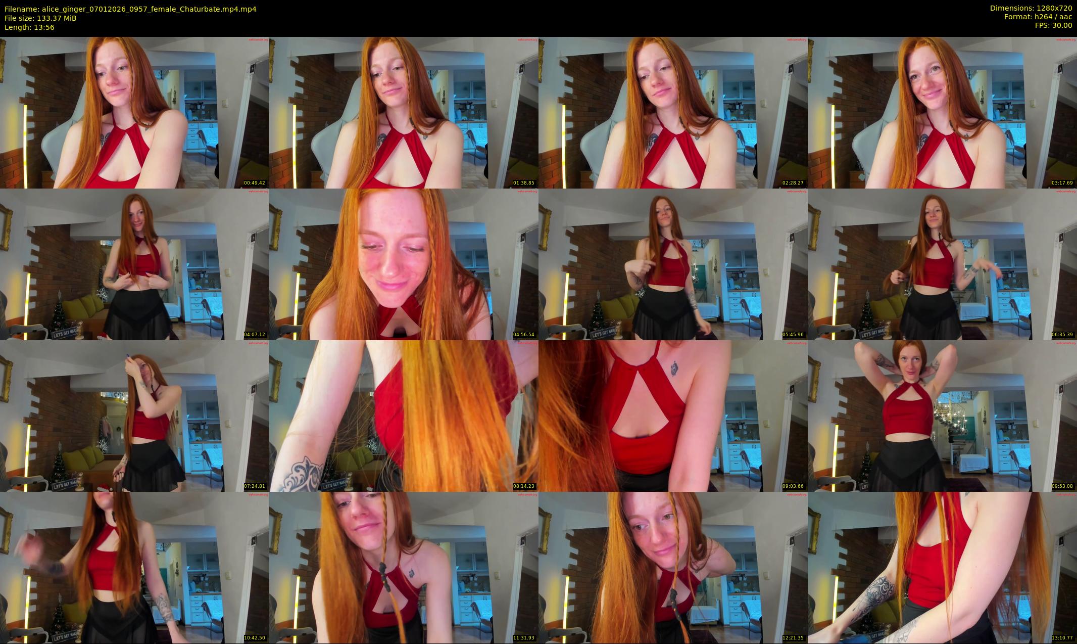 alice_ginger — 14 minute Chaturbate female cam show recording, 720p, Jan 7, 2026