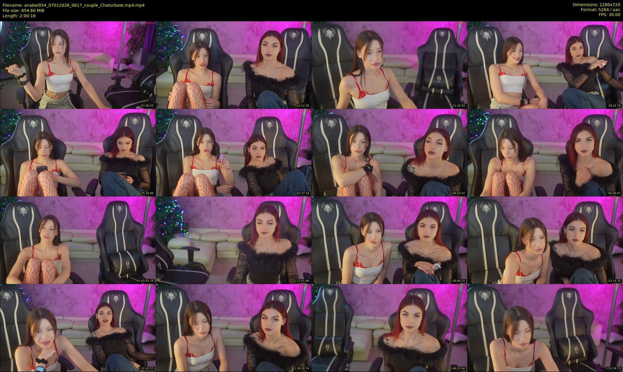 anabel054 — 121 minute Chaturbate female cam show recording, 720p, Jan 7, 2026