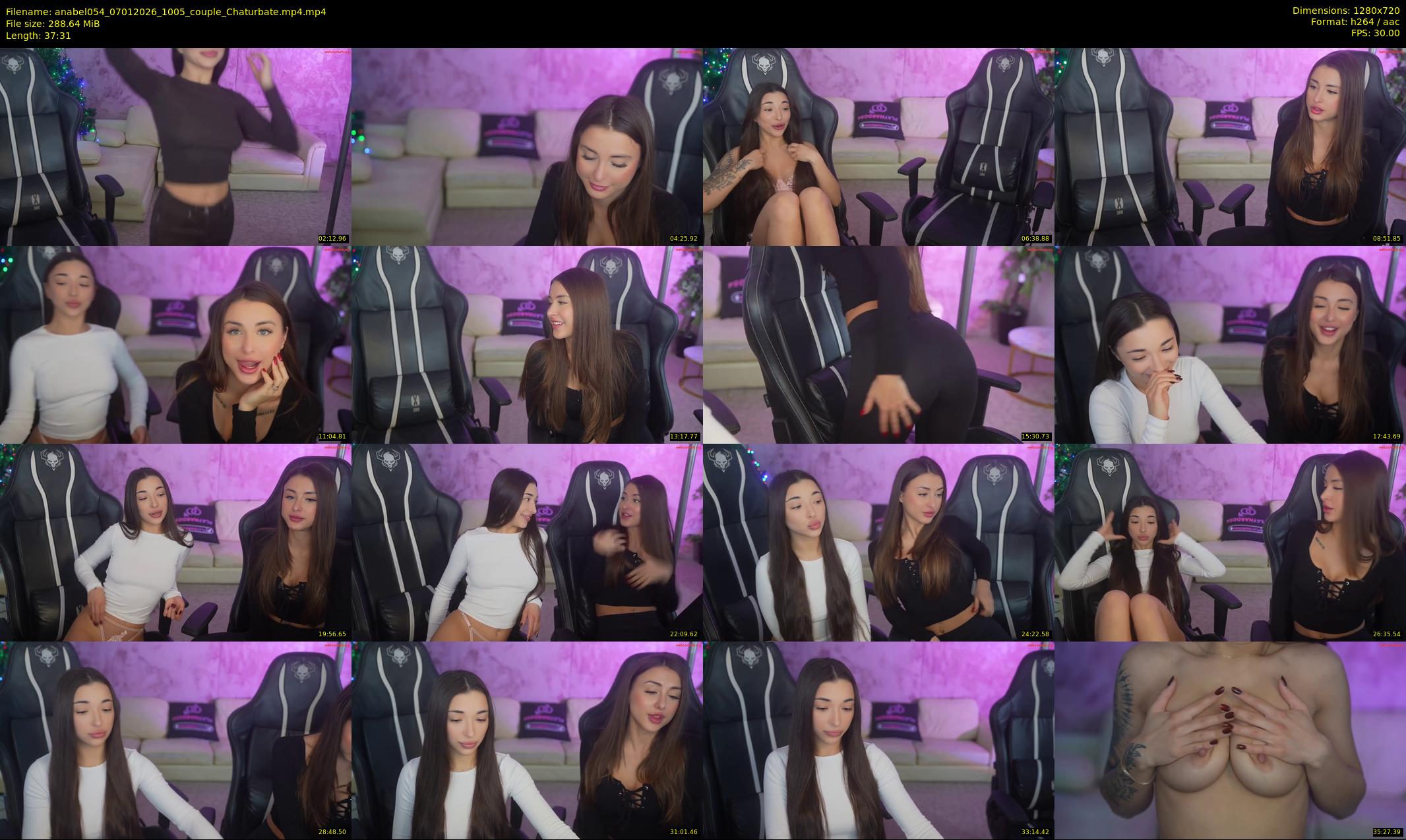 anabel054 — 38 minute Chaturbate female cam show recording, 720p, Jan 7, 2026